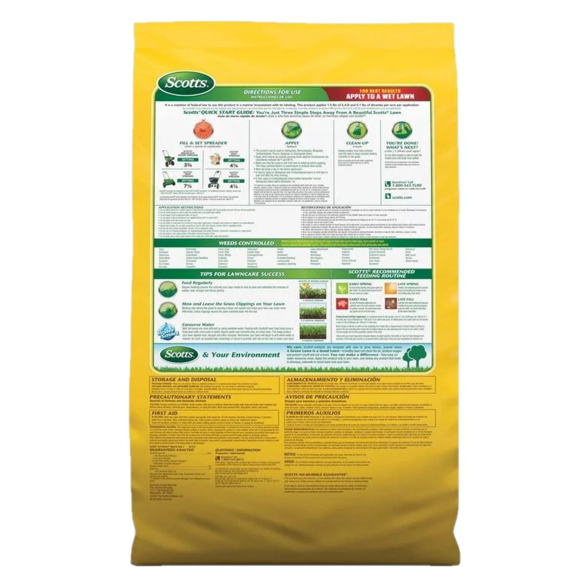 Scotts Turf Builder Weed & Feed5, 12M (12,000 sq ft Coverage) 34lbs
