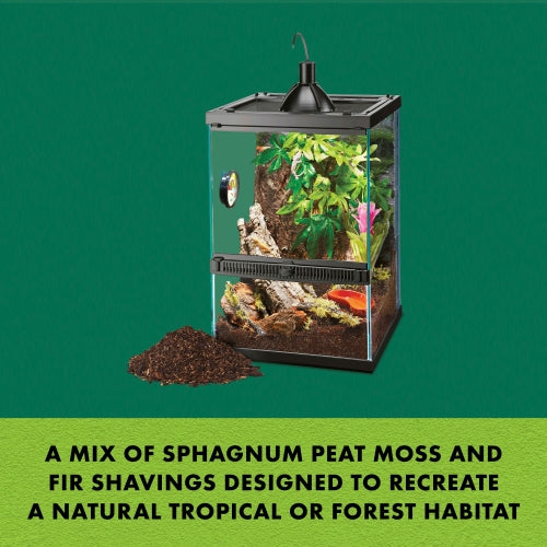 Zilla Jungle Mix Reptile Bedding — Sphagnum Moss & Fir for Tropical Habitats — 24qt