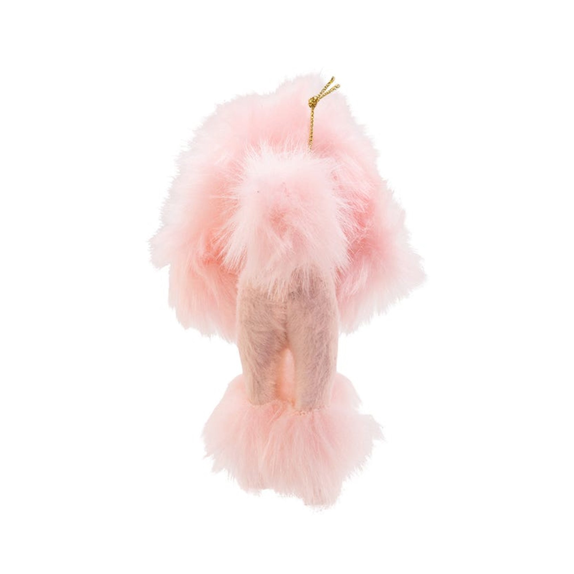 Kurt Adler Plush Ornament for Christmas Tree, Pink Poodle