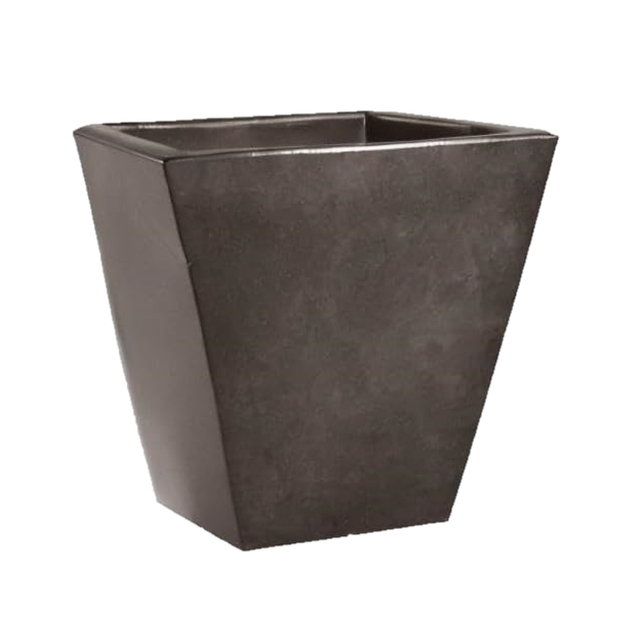 Tusco Products CT18ES Cosmopolitan Square Garden Planter, 18 x 18-Inch, Espresso