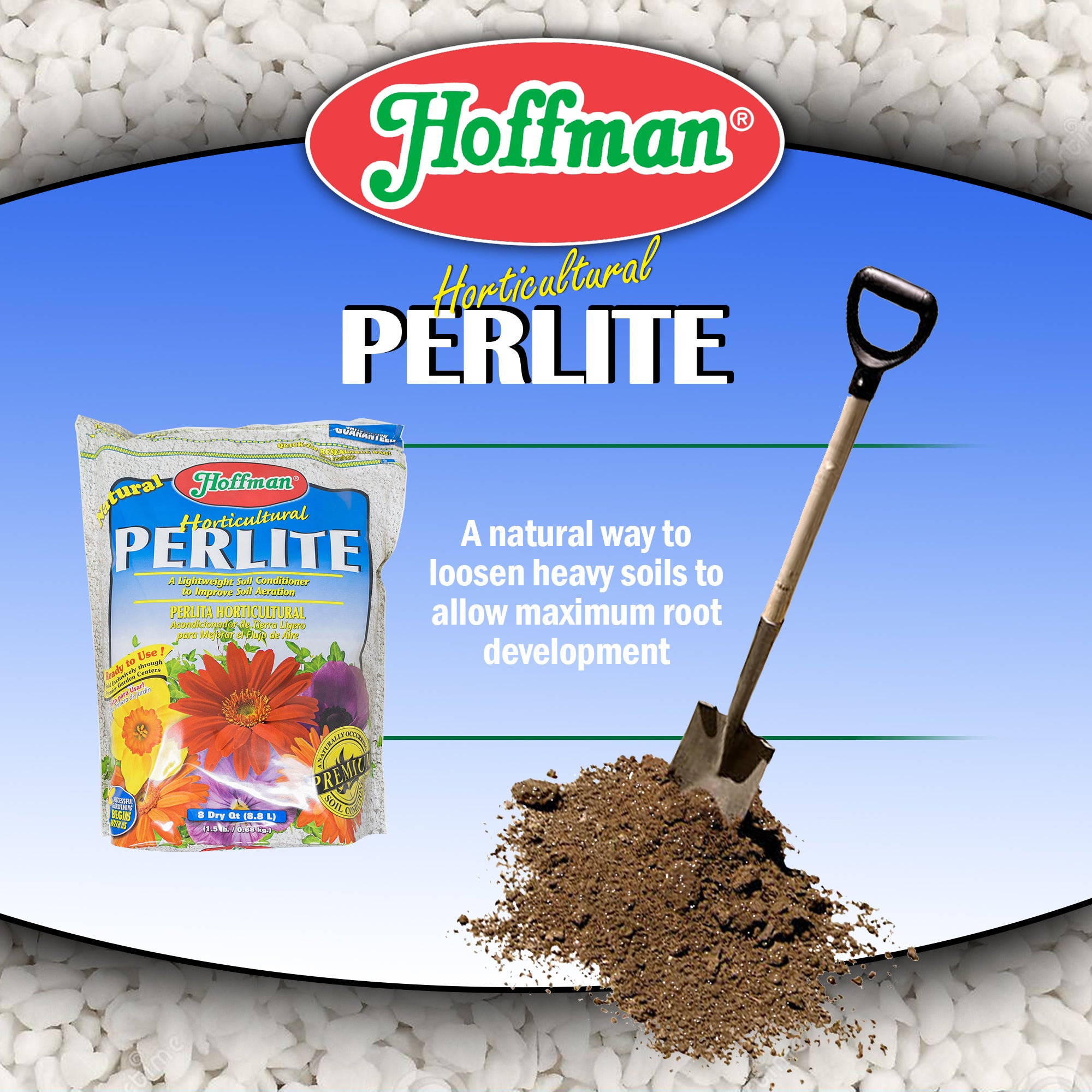 Hoffman Horticultural Perlite Lightweight Soil Conditioner to Improve Aeration