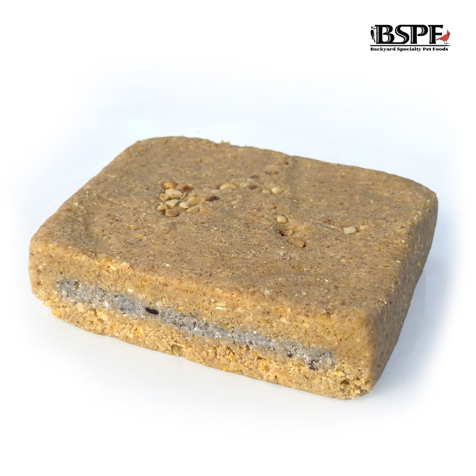 Hungrybird Energy+ No-Melt, High-Protein Suet Cake with Peanut Butter Filling for Outside Wild Bird Feeders
