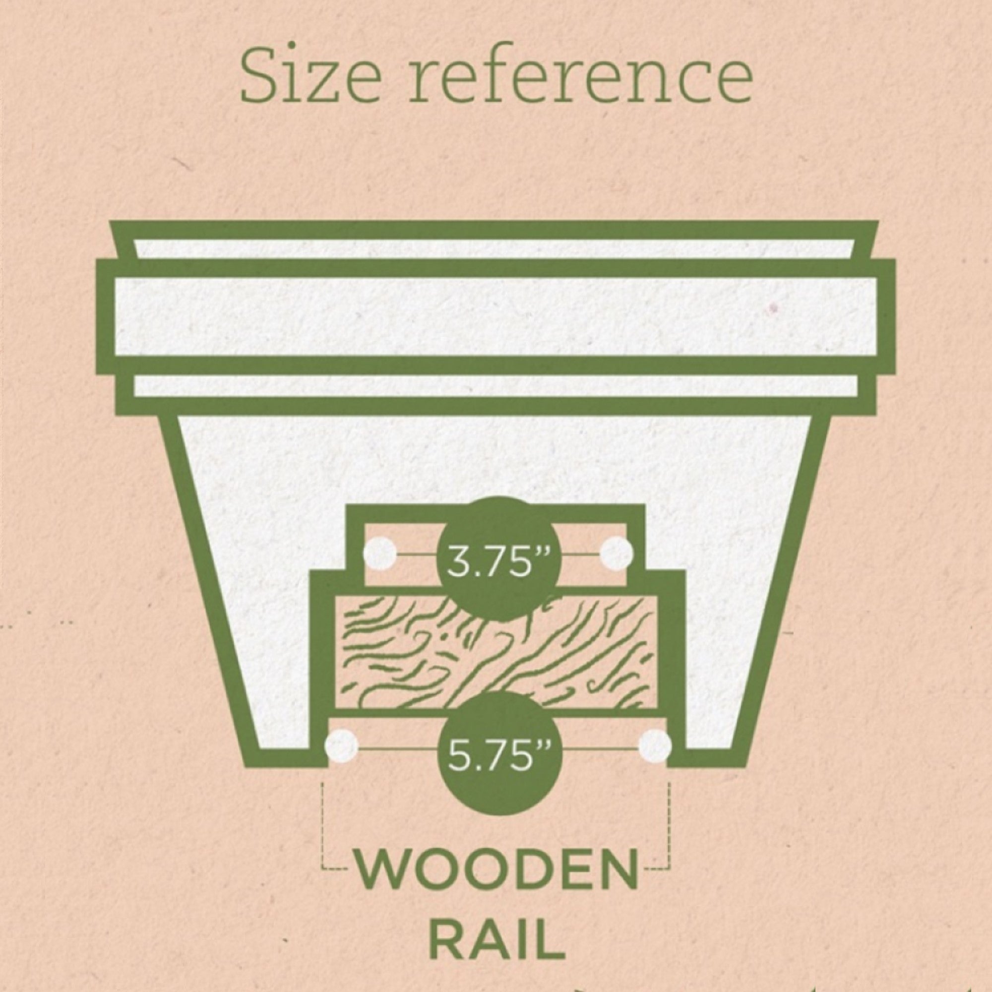 Bloem Classic Oval Deck Rail Planter, 24 Inches