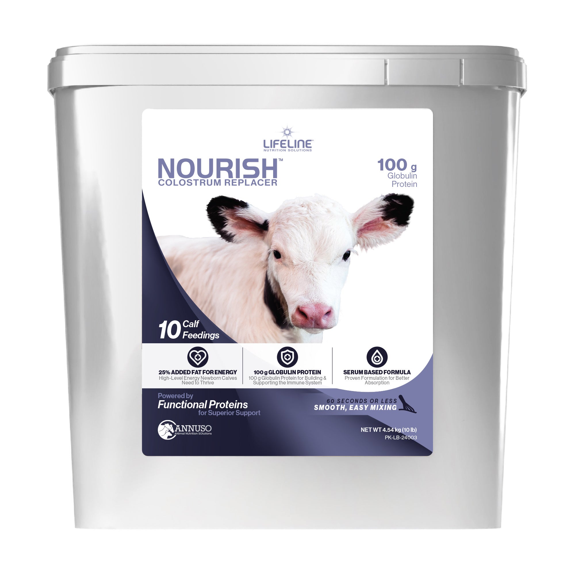 ANNUSO LIFELINE Nourish Complete Colostrum Replacer for Calves