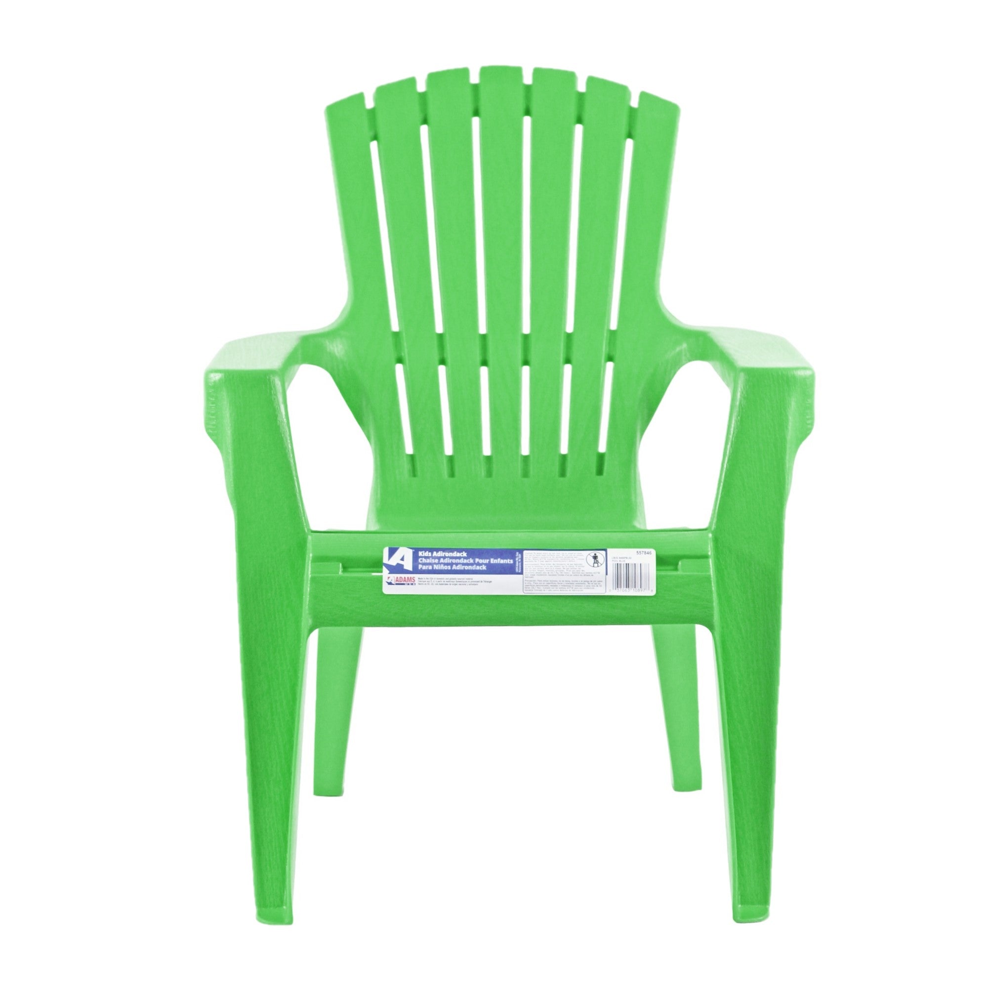 Adams Resin Child-Sized Outdoor Adirondack Stacking Chair (50lb Capacity)