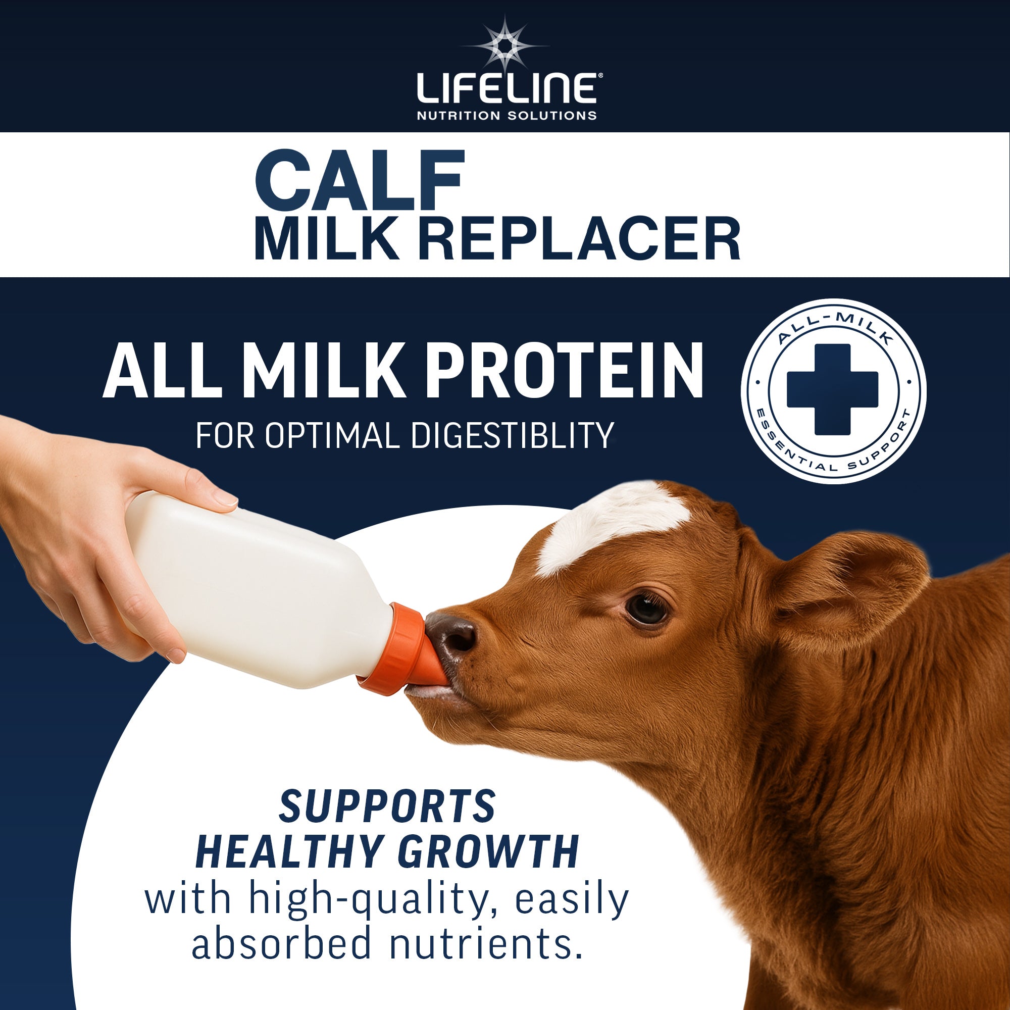 ANNUSO LIFELINE Calf Milk Replacer 20:20, 25lb Bag