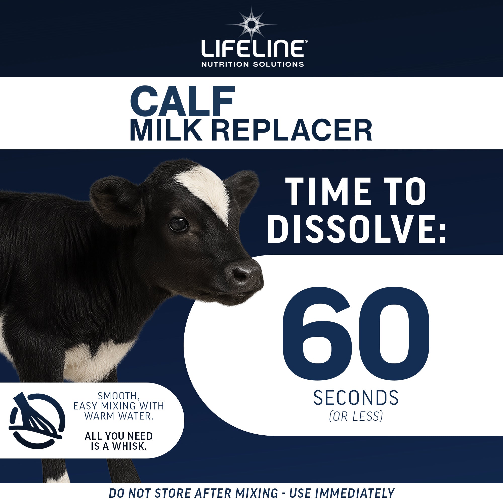 ANNUSO LIFELINE Calf Milk Replacer 20:20, 25lb Bag