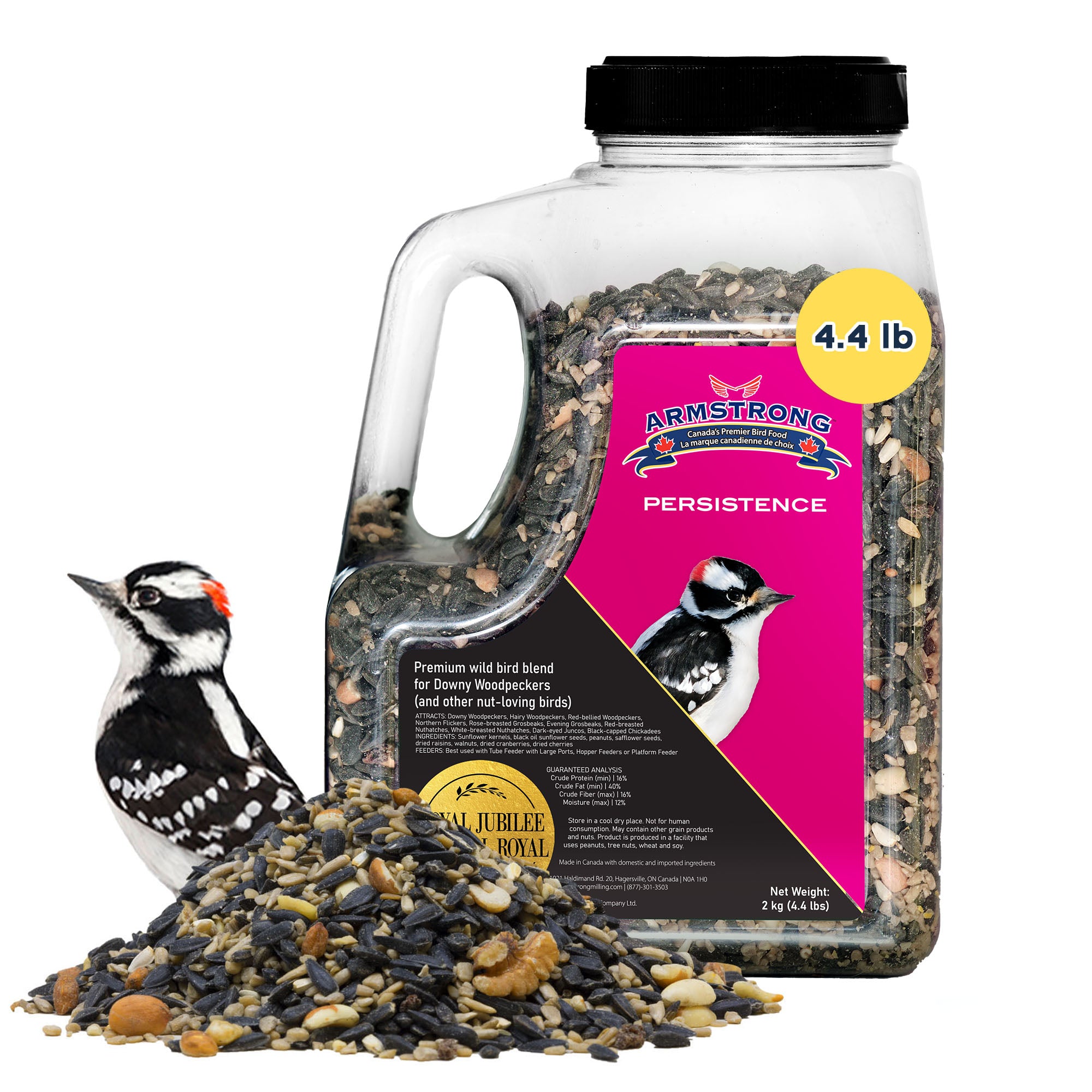 Armstrong Wild Bird Food Royal Jubilee Persistence Blend, 4.4lb Jug