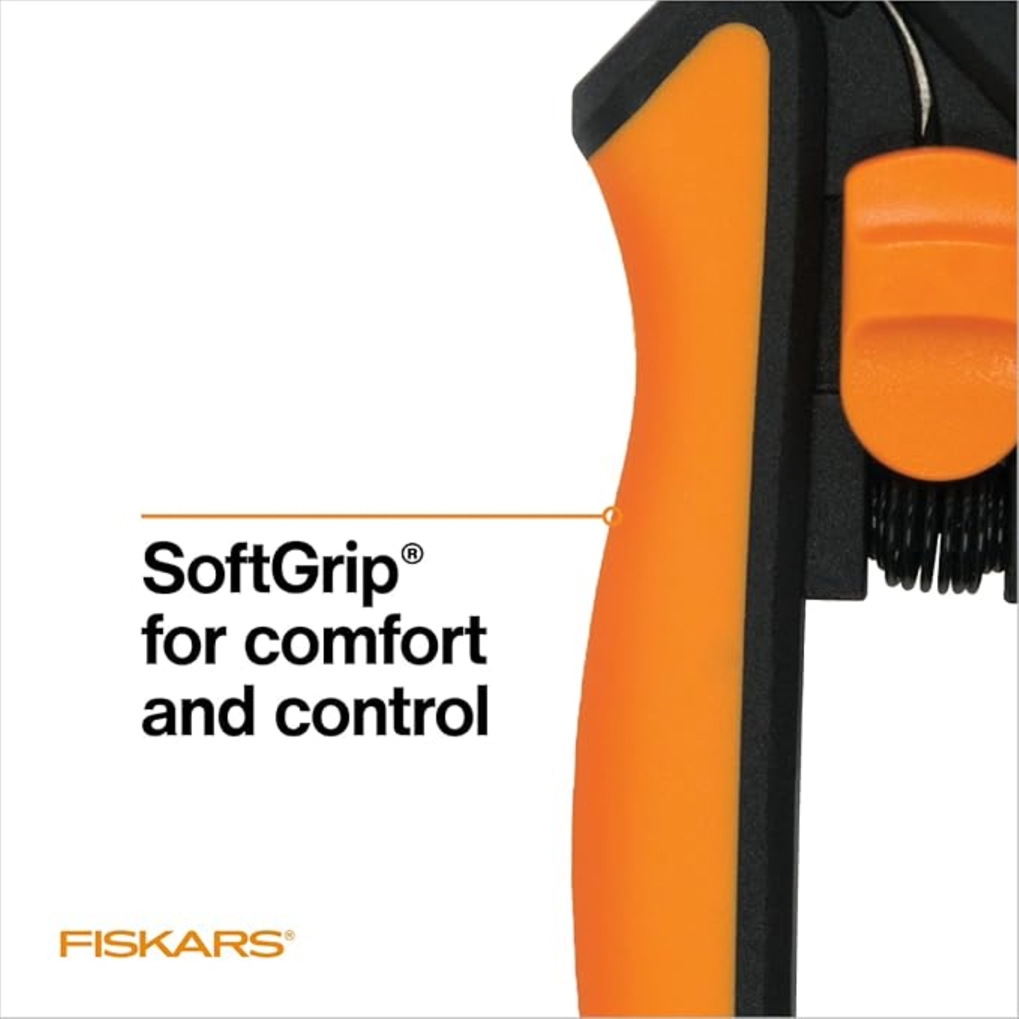 Fiskars Softouch Micro-Tip Pruning Snips for Precision Garden Trimming, 6"