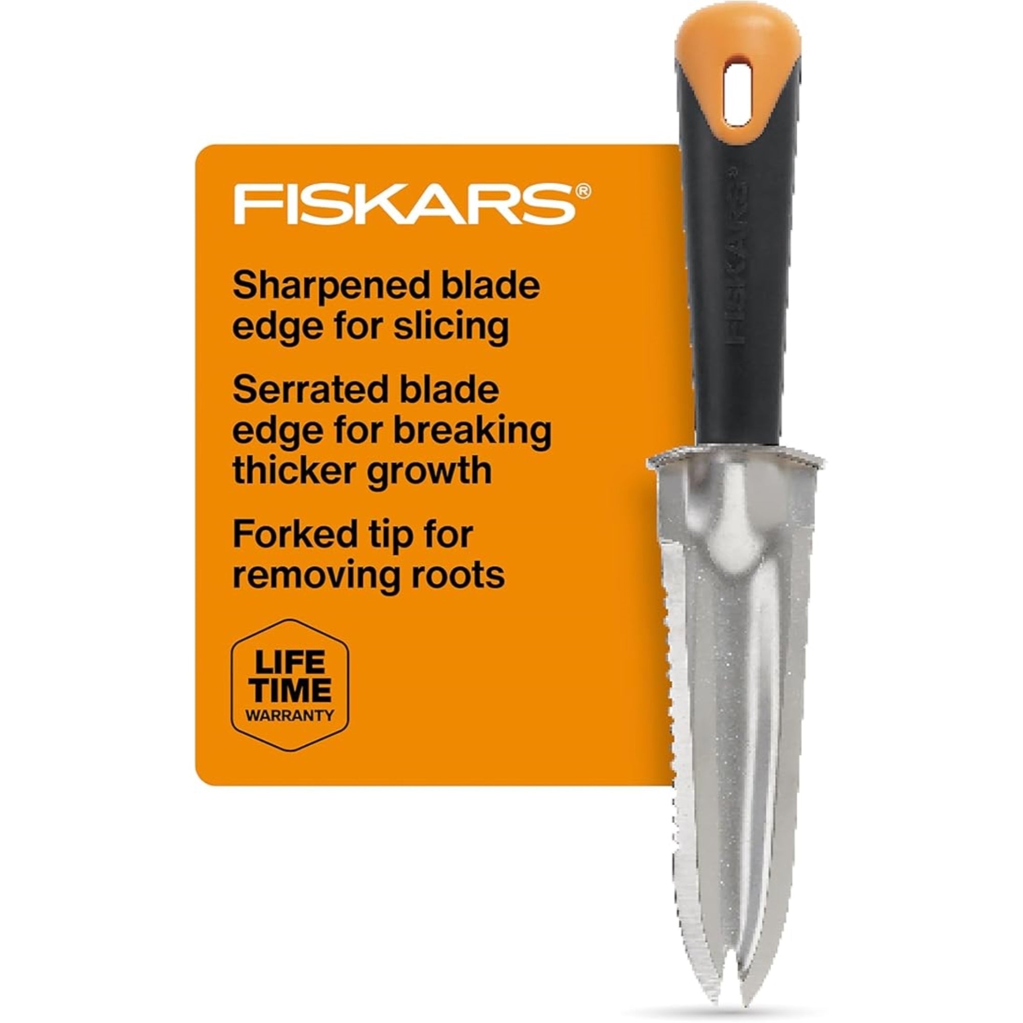 Fiskars SoftGrip Multipurpose Garden Knife for Planting, Weeding, Digging, and More, 13"