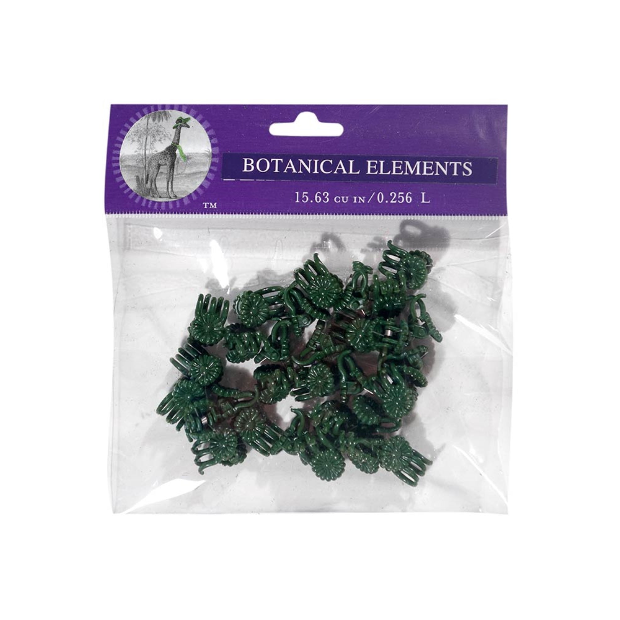 SuperMoss Daisy Orchid Clips, Green, Medium Size (24 pieces)