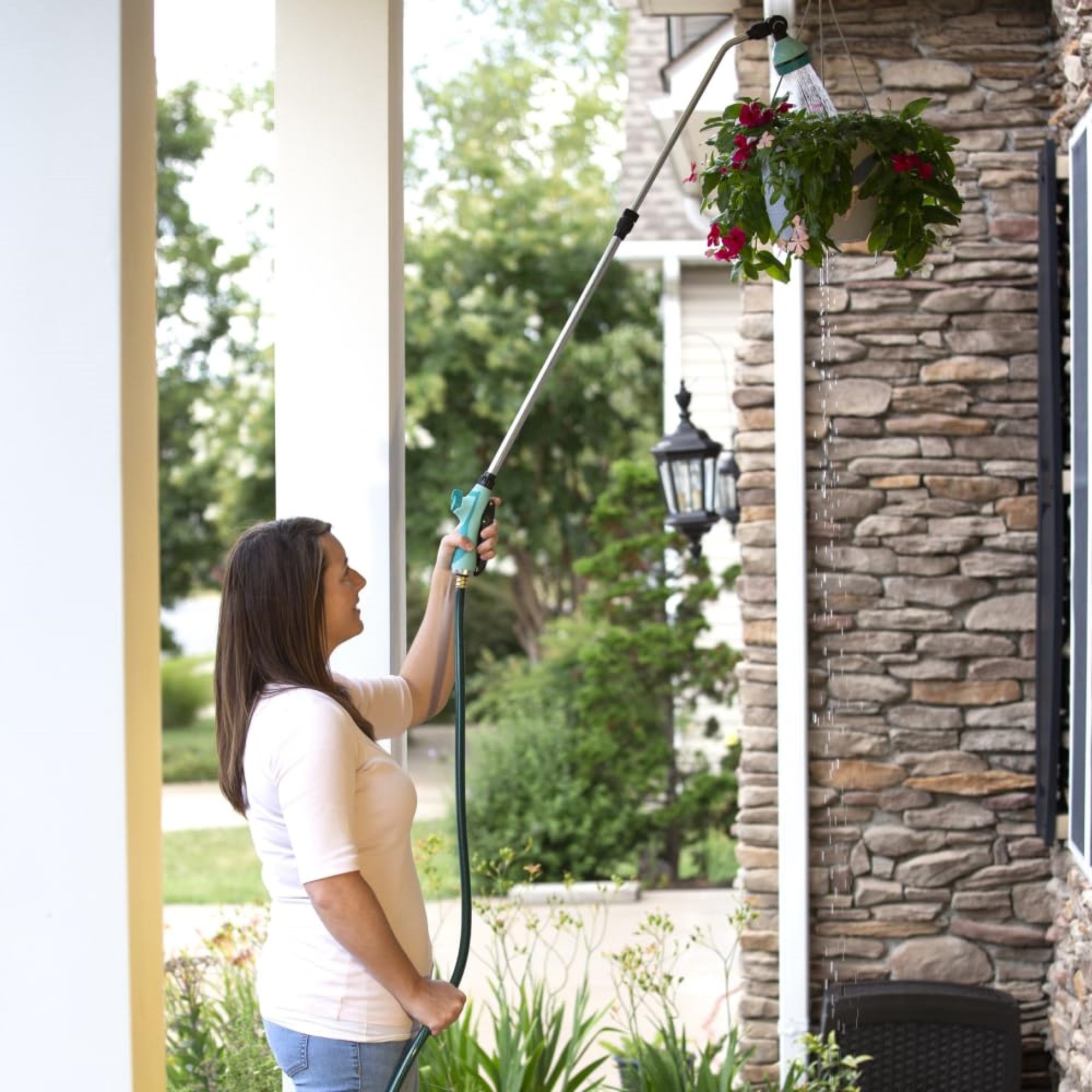 Melnor Watering Hose Wand with 8 Spray Patterns, Gooseberry Green, 33in