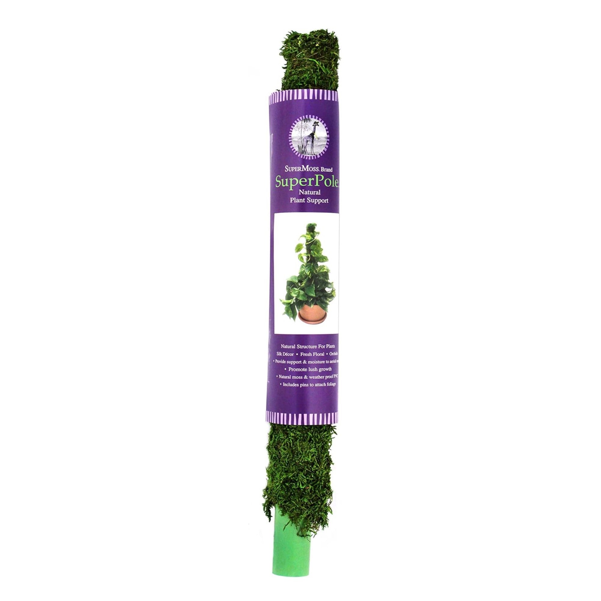 SuperMoss Plant Support Stake Moss Pole, 30in