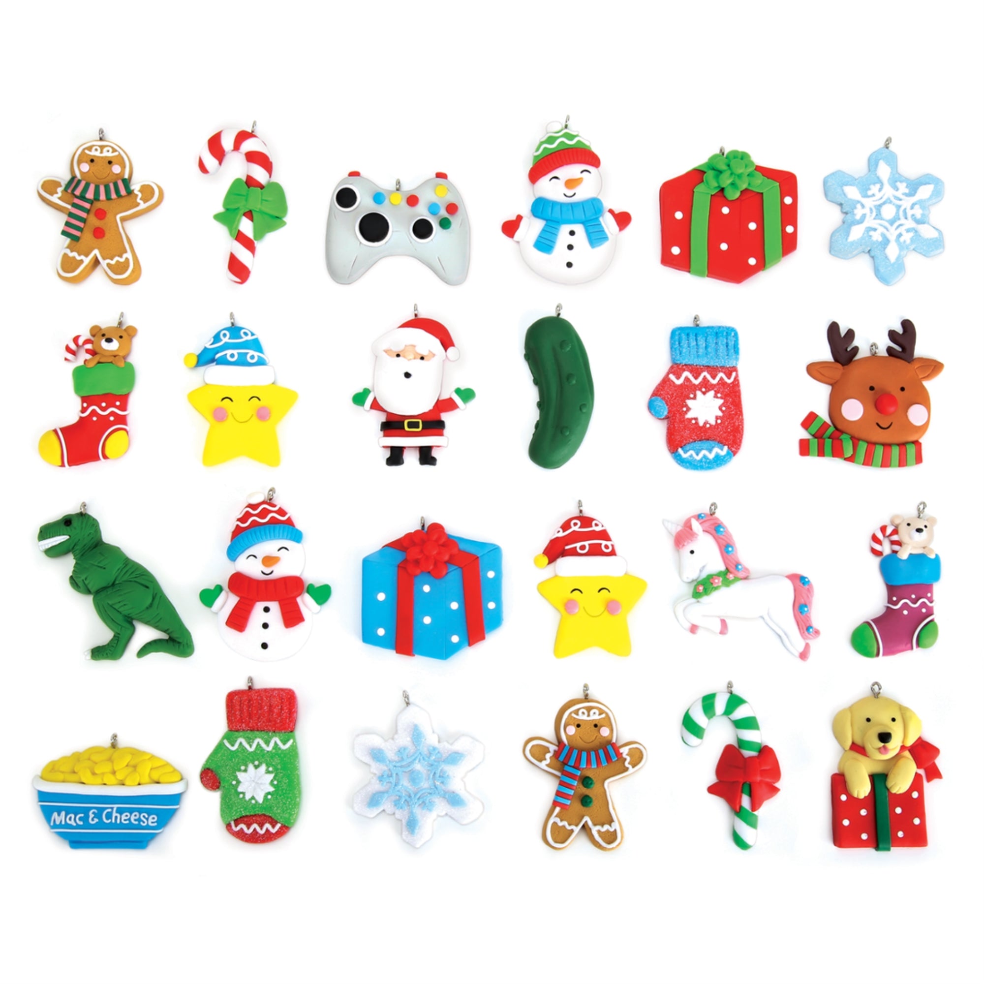 Old World Christmas Ornament Advent Calendar with 24 Flexible Resin Ornaments