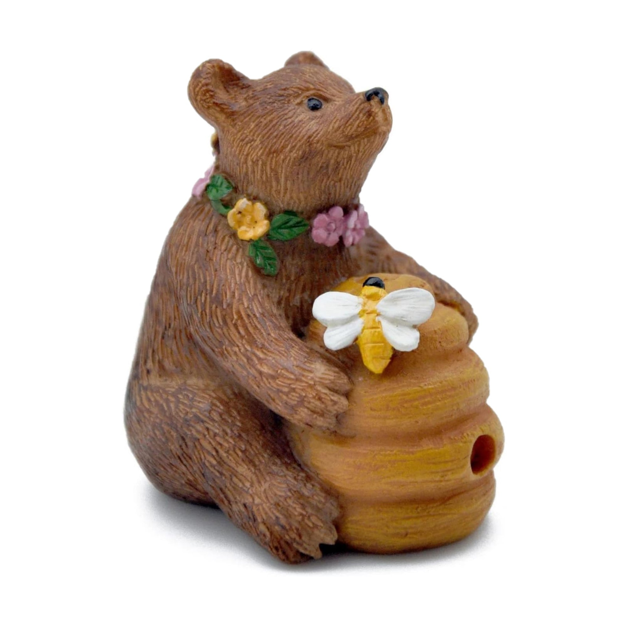 Marshall Home & Garden Fairy Garden Woodland Knoll Collection, Bear & Honey Pot