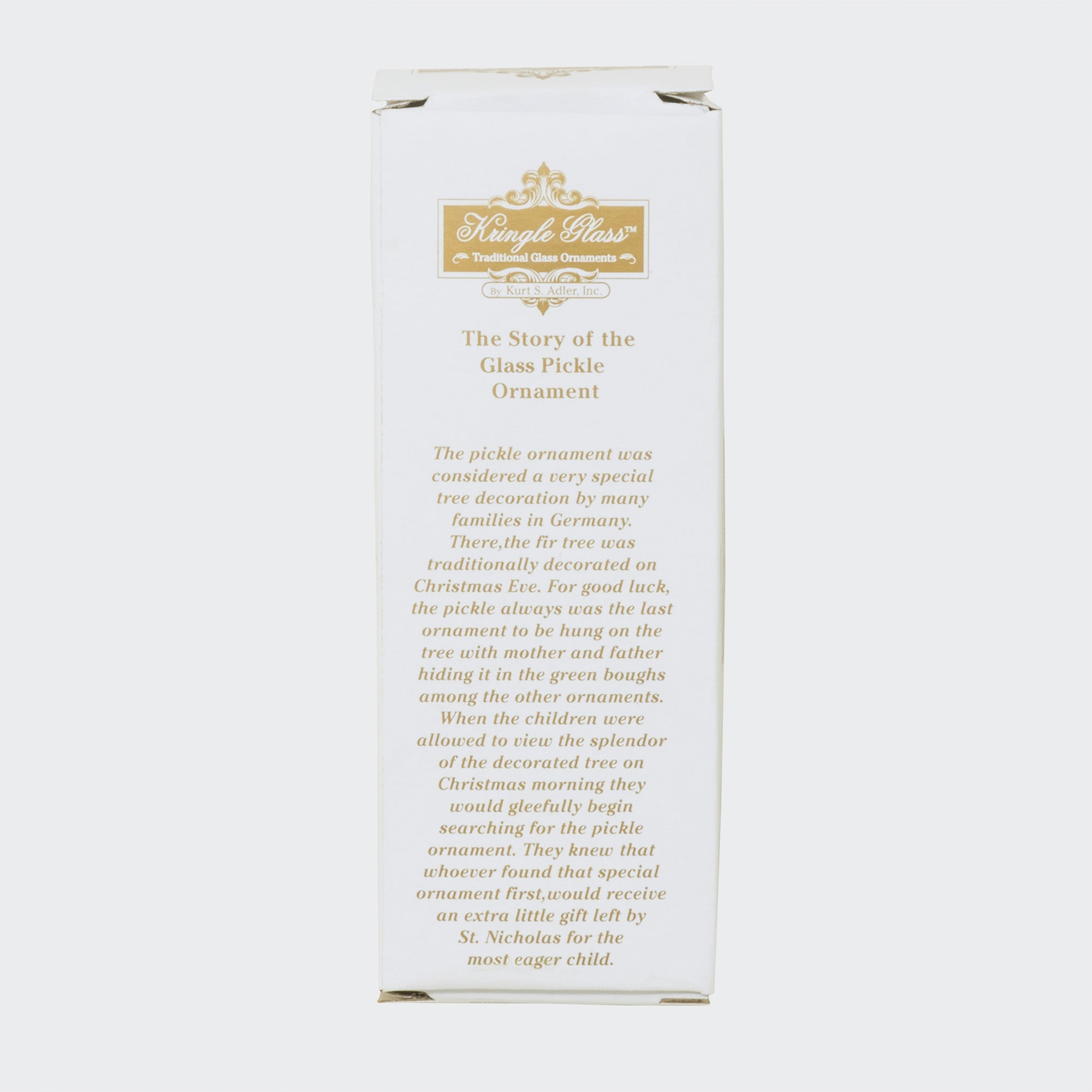 Kurt Adler Glass Ornament for Christmas Tree, Green Pickle