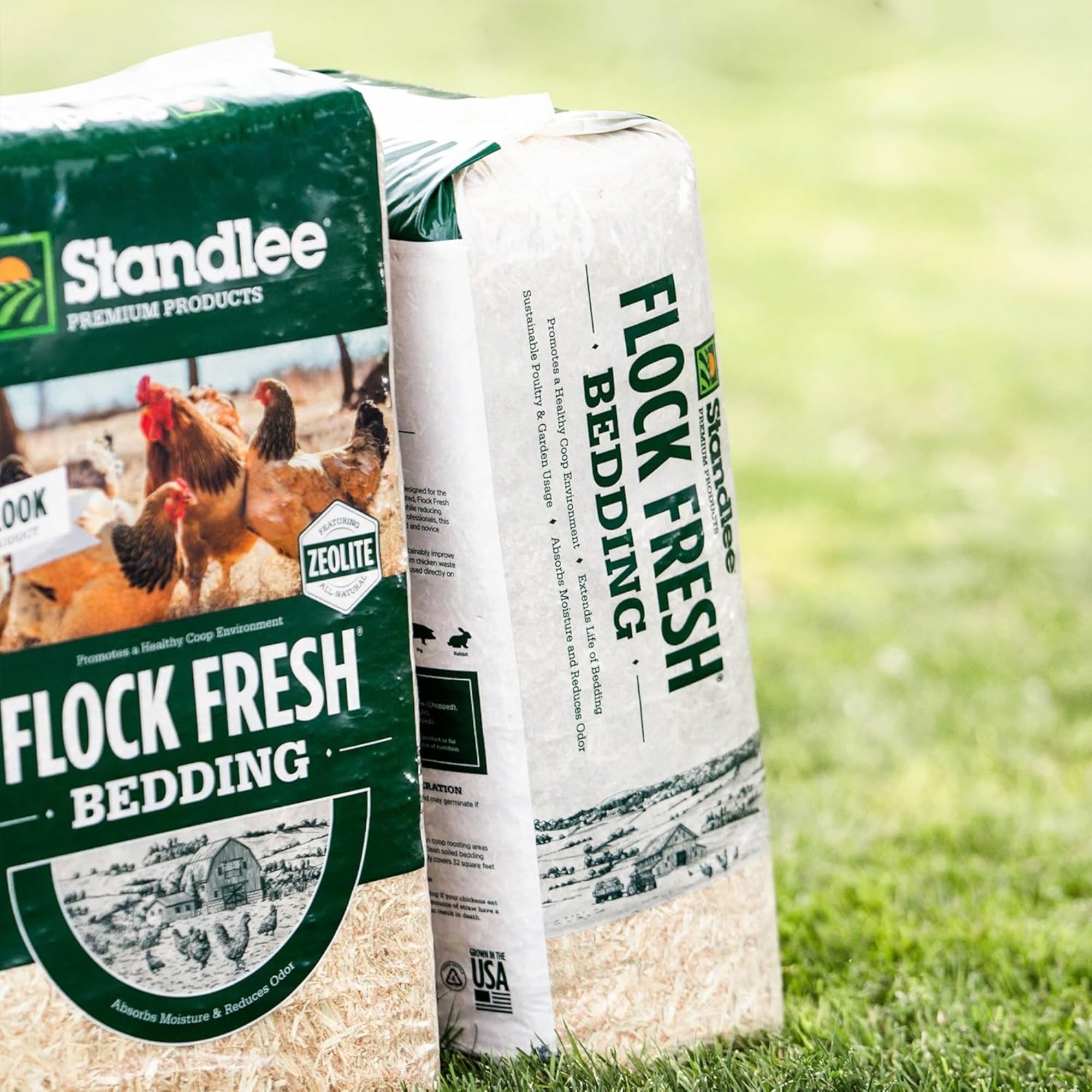 Standlee Premium Products, Flock Fresh Poultry Bedding, Compressed, 2 cu ft (Expanded 10 cu ft)