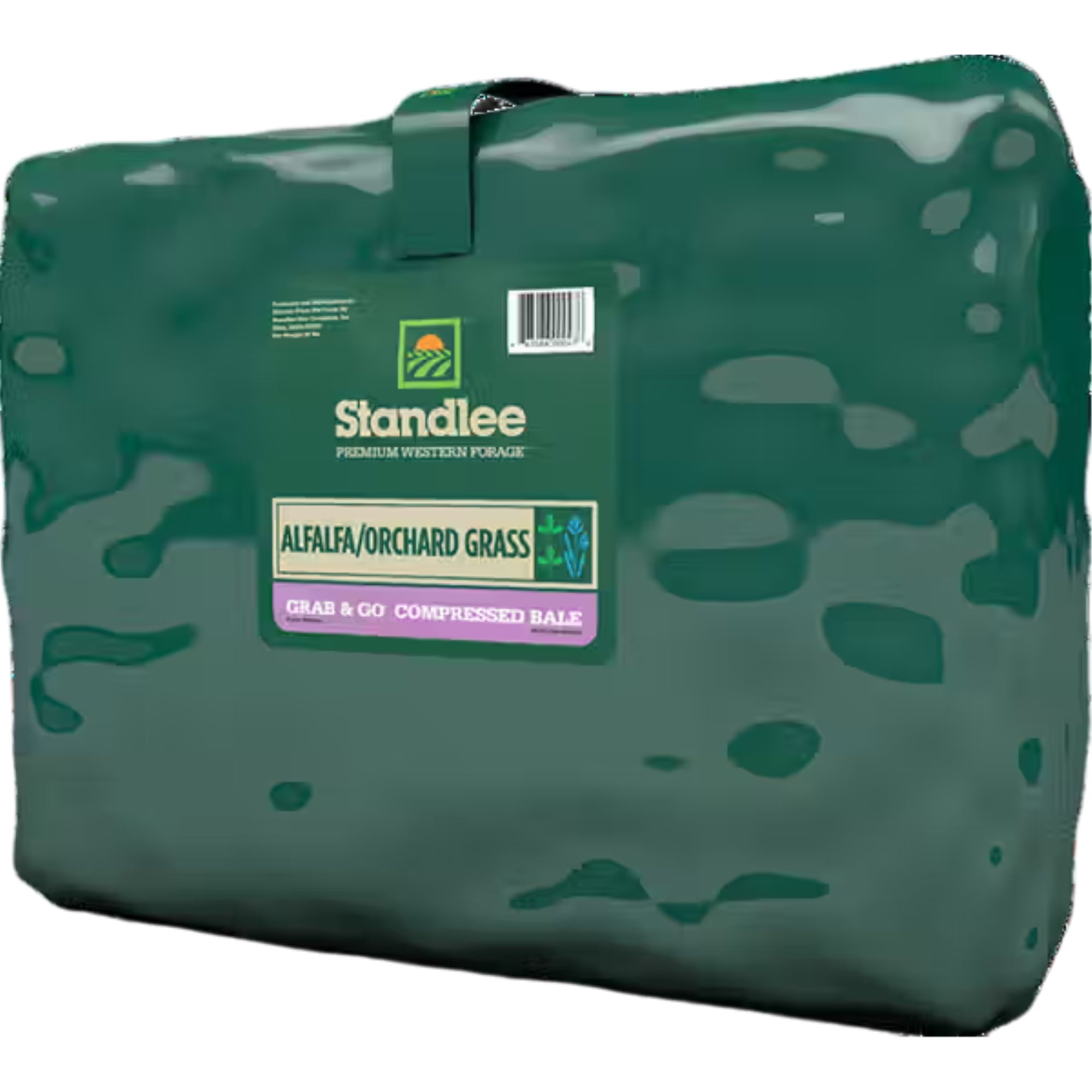 Standlee Premium Western Forage, Alfalfa/Orchard Grass, Grab & Go Compressed Bale, 50lb