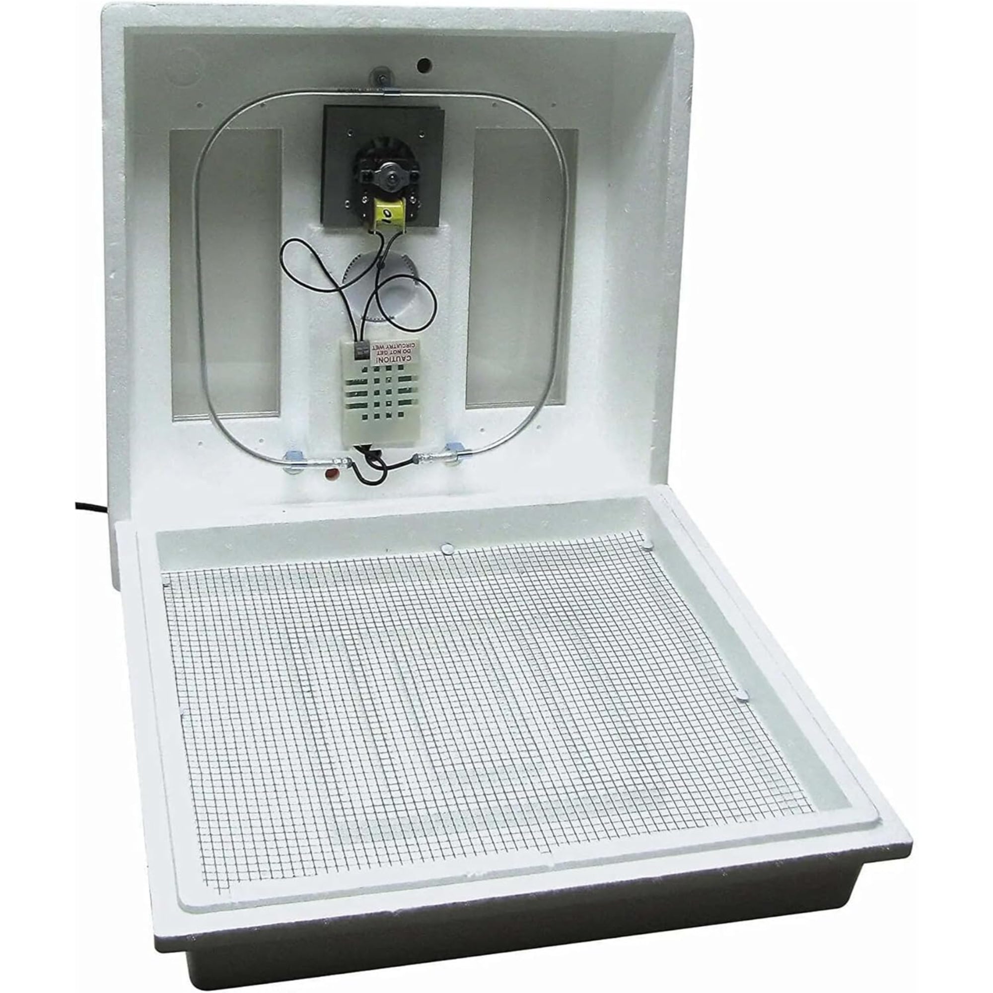 Farm Innovators Heated Digital Air Incubator – 40W, Circulated Air, 4-Dozen Egg Capacity, White