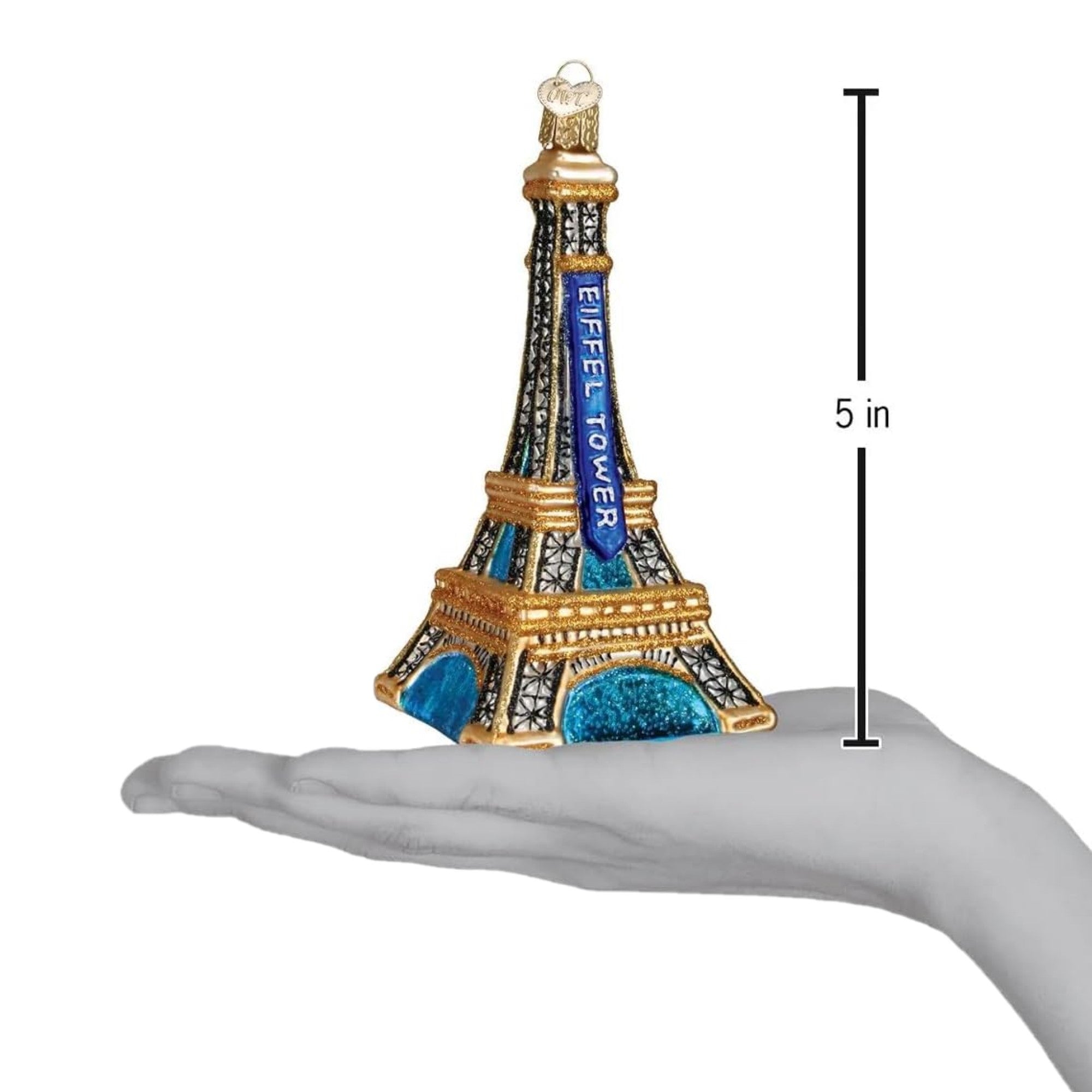 Old World Christmas Blown Glass Christmas Ornament, Eiffel Tower
