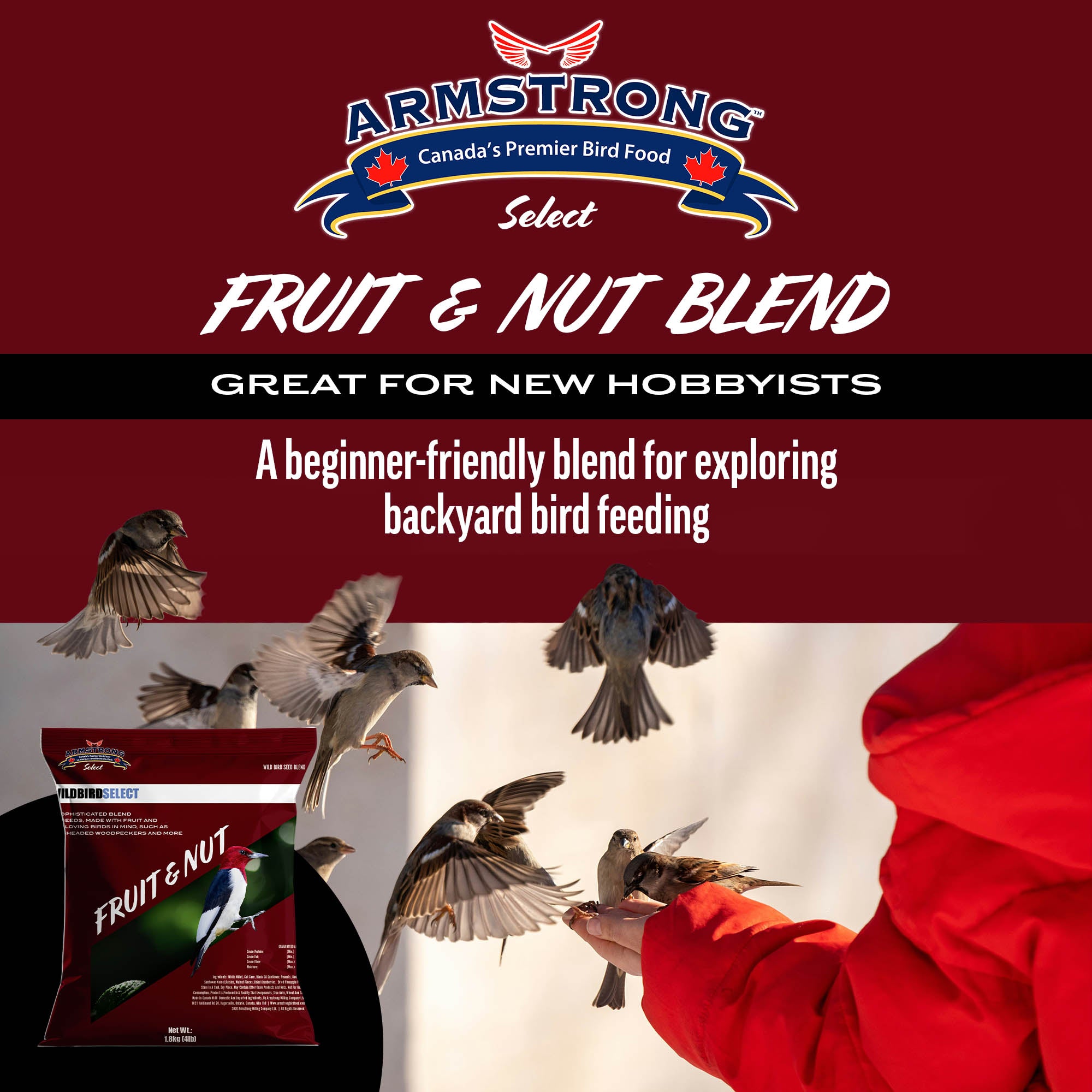 Armstrong Wild Bird Select Fruit & Nut Blend, 4lbs