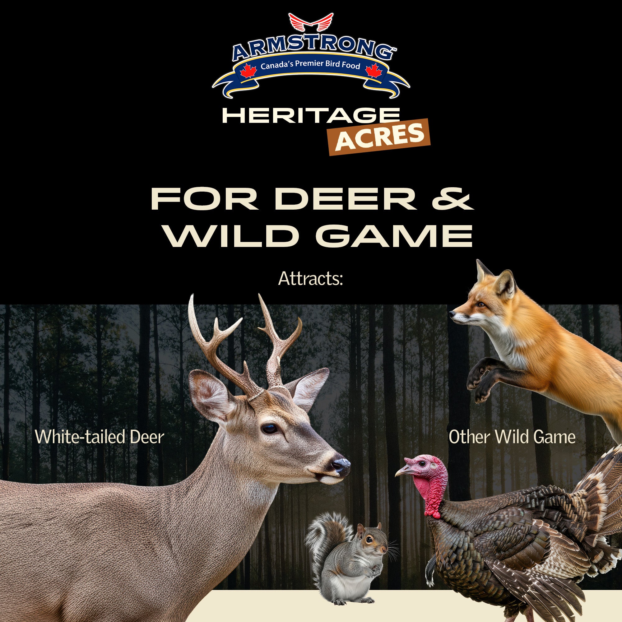 Armstrong Heritage Acres Deer Feed, 40lbs