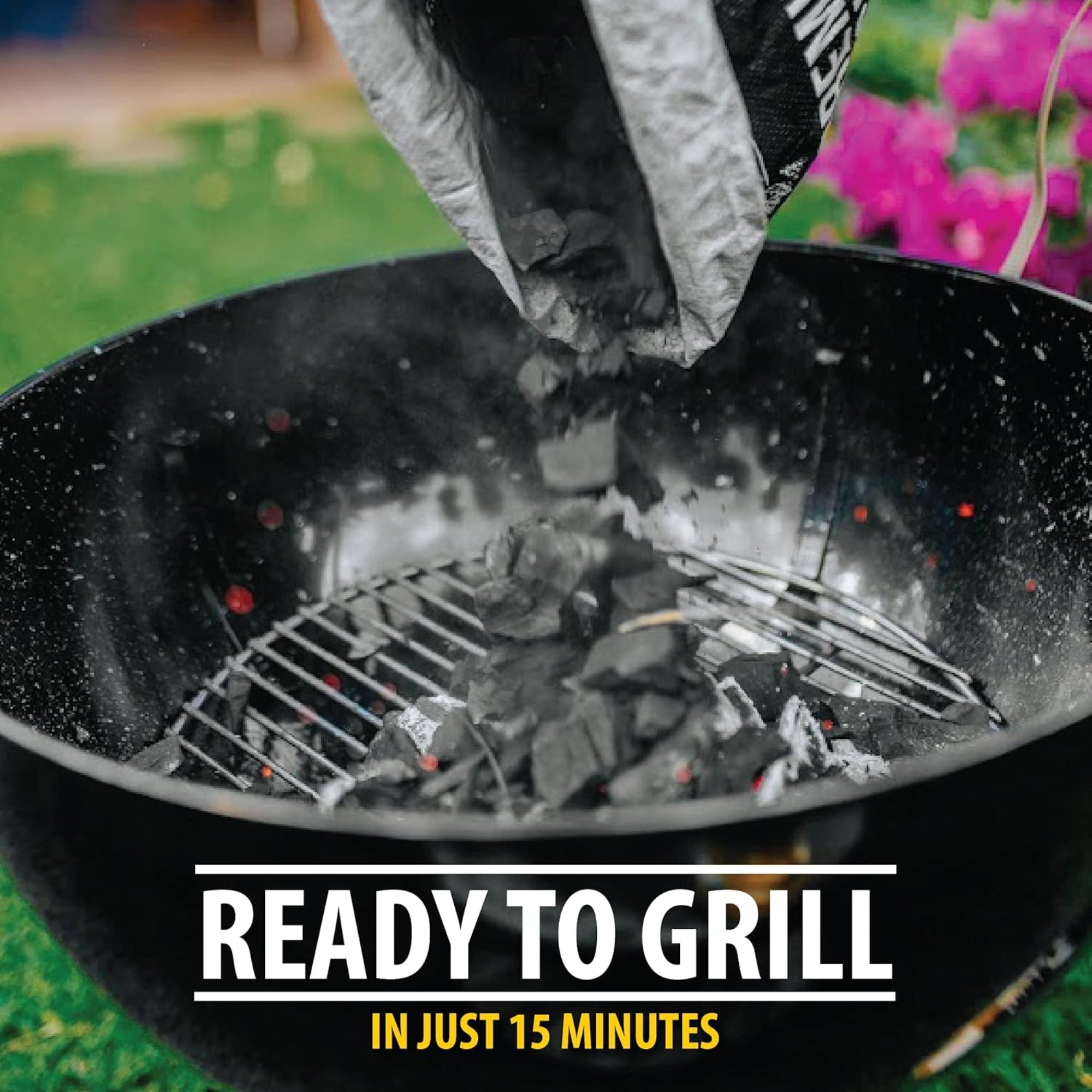 Fogo Premium Hardwood Medium-Sized Lump Charcoal, Black Bag, 17.6 Pounds