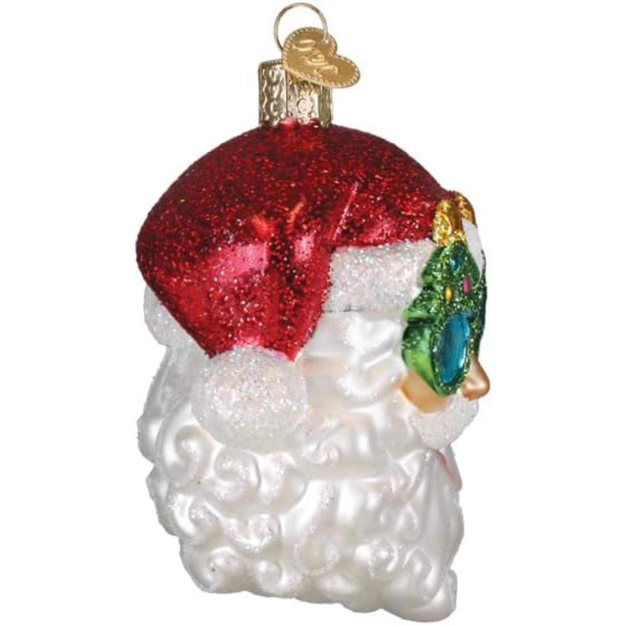 Old World Christmas Blown Glass Ornament for Christmas Tree, Shades Santa