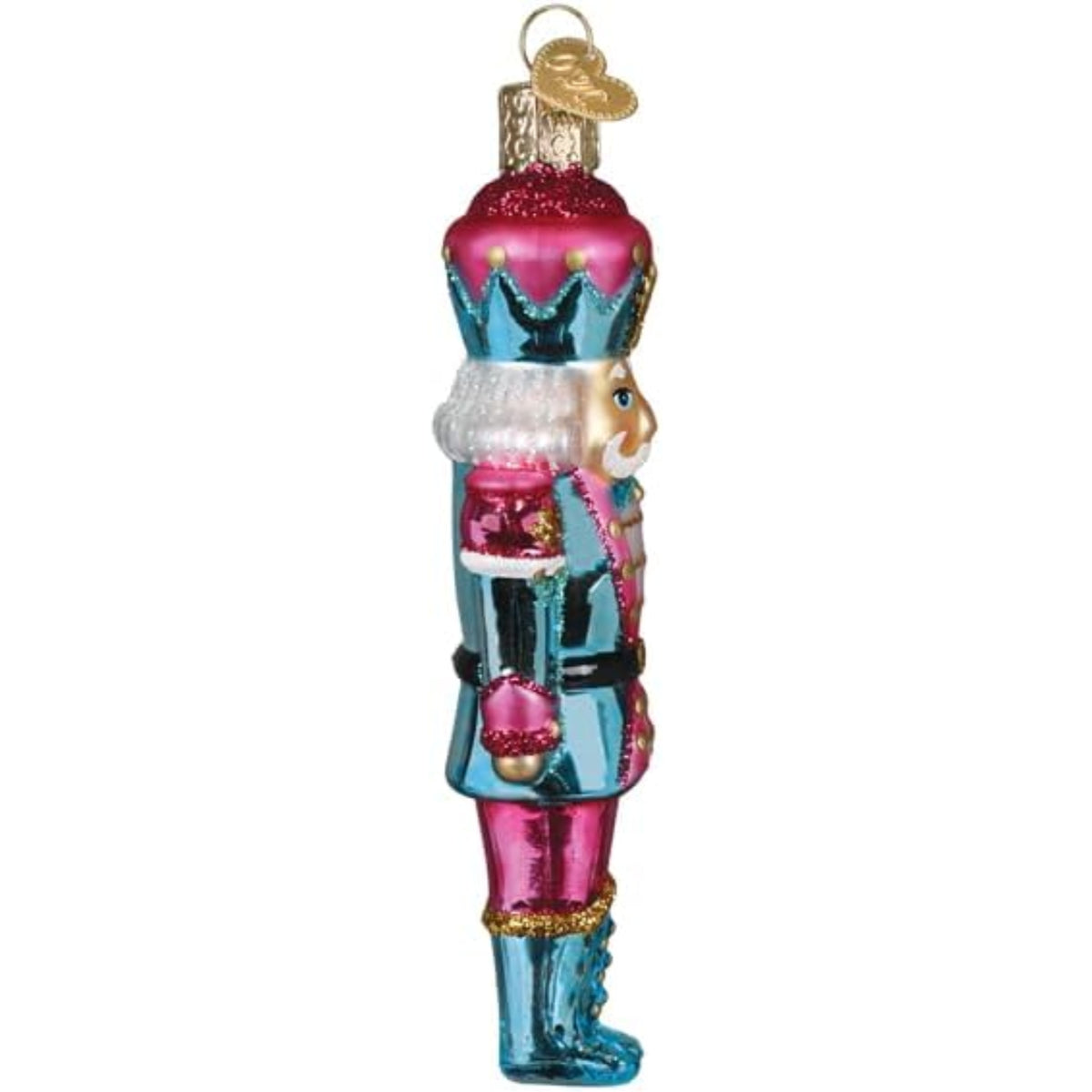 Old World Christmas Blown Glass Ornament for Christmas Tree, Pastel Nutcracker