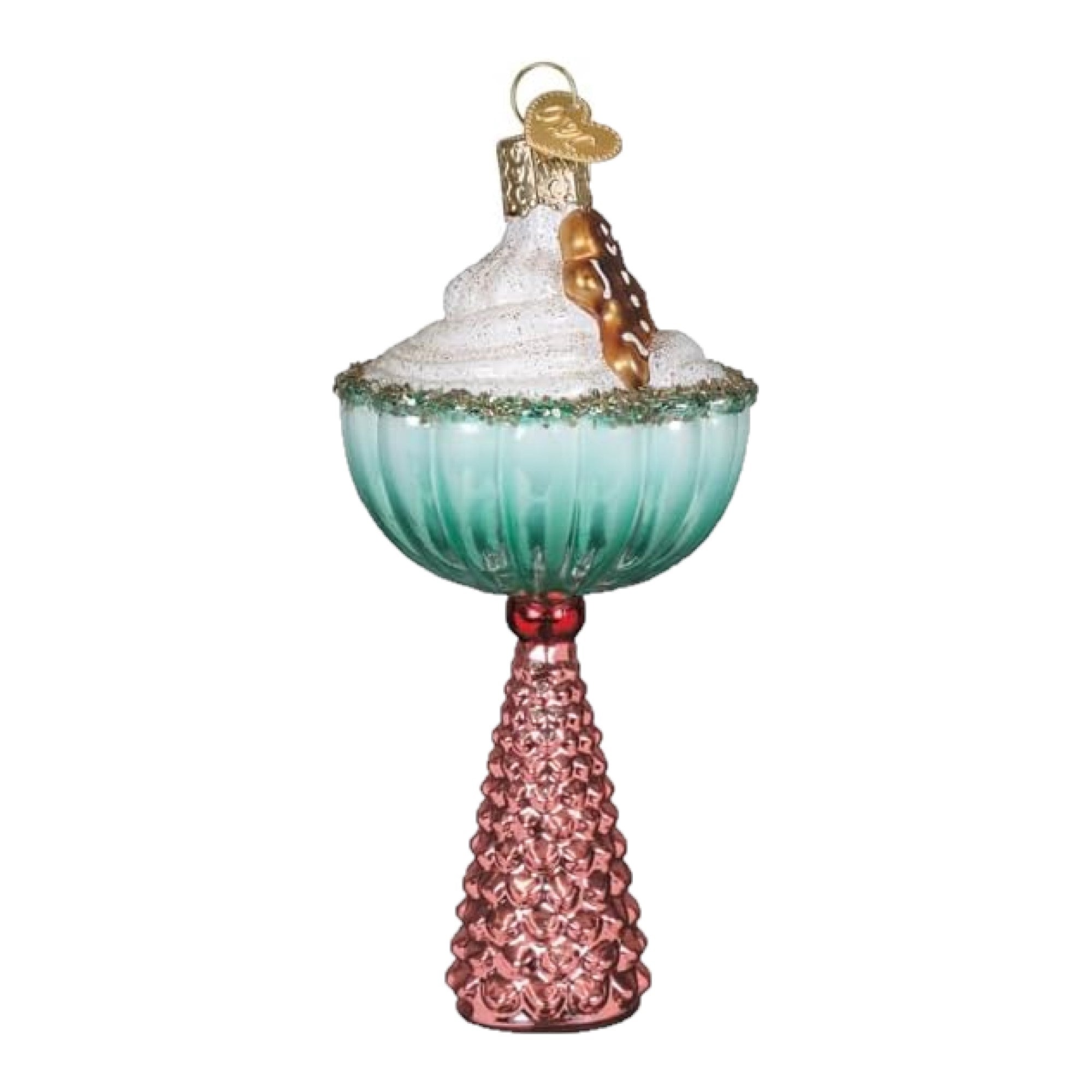 Old World Christmas Blown Glass Ornament for Christmas Tree, Gingerbread Glam Cocktail