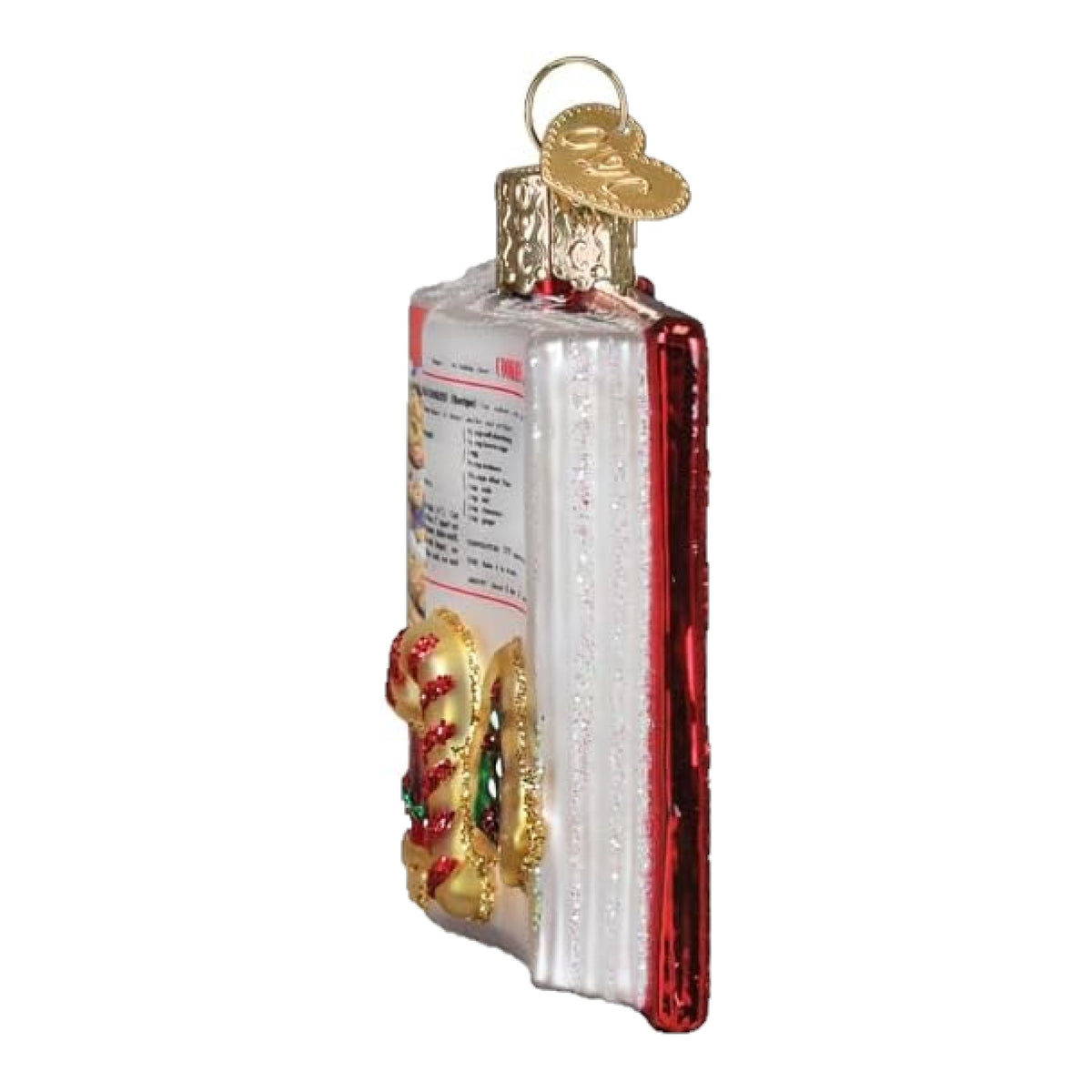 Old World Christmas Blown Glass Ornament for Christmas Tree, Betty Crocker Cookbook