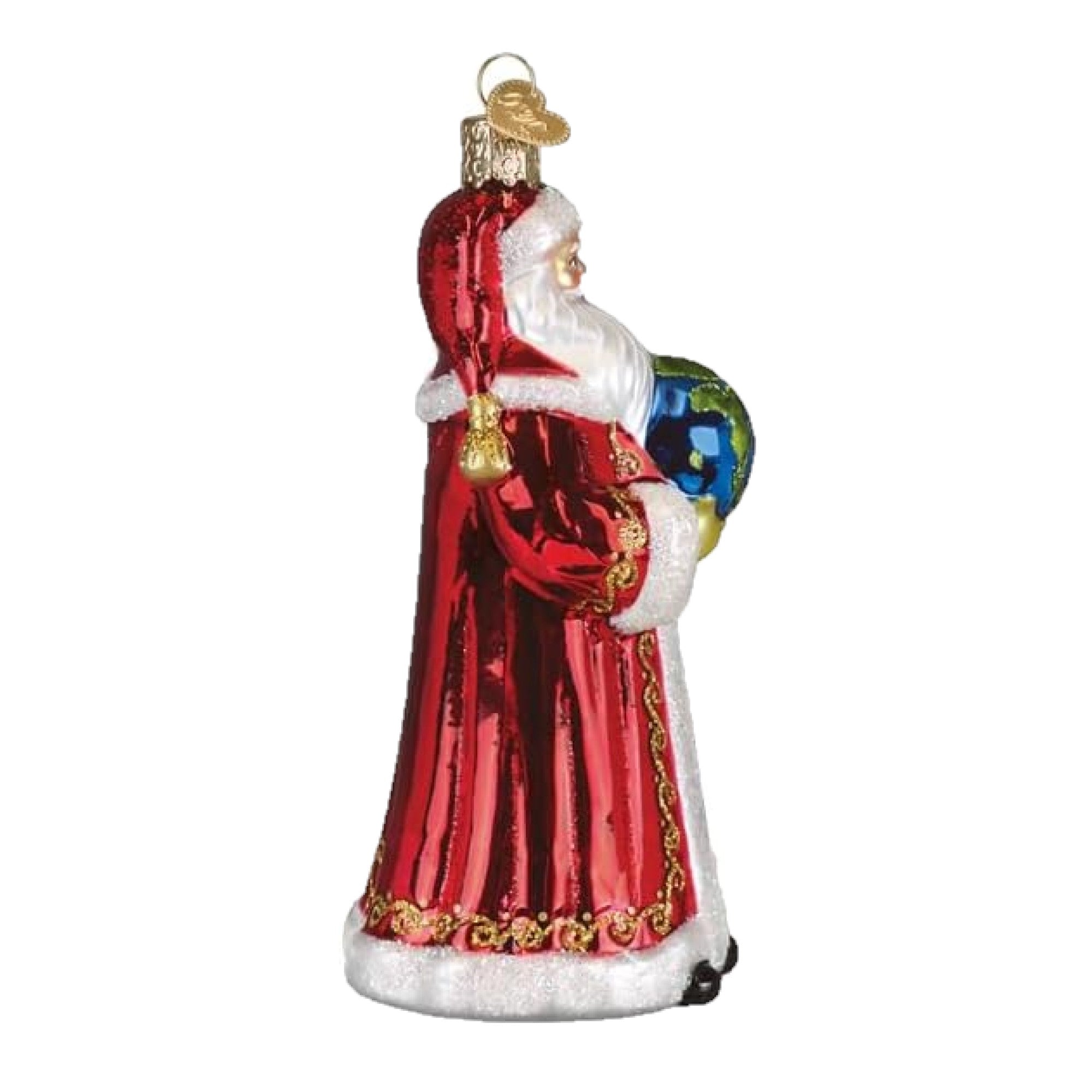 Old World Christmas Blown Glass Ornament for Christmas Tree, World Peace Santa