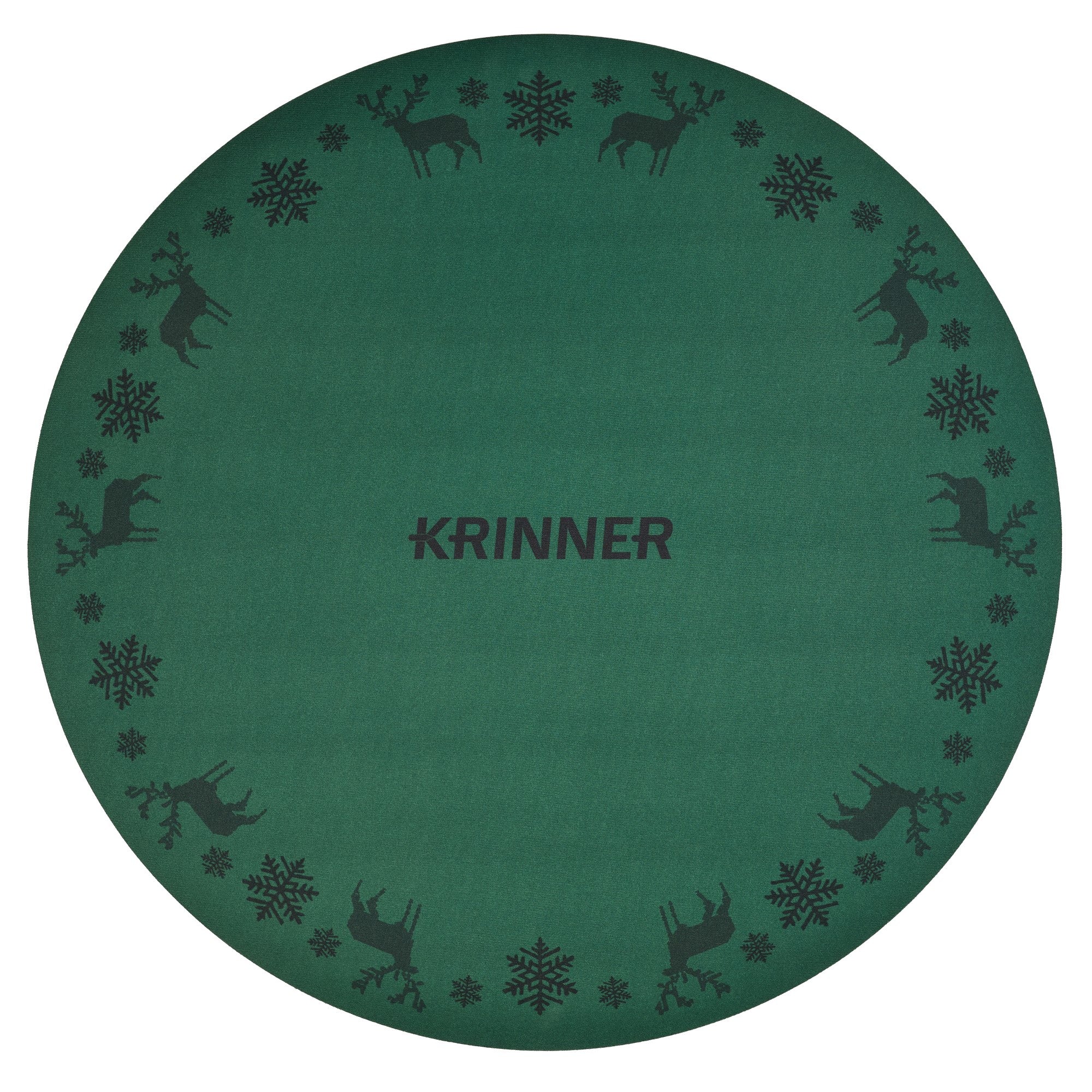 rubber mat for under christmas tree KRINNER 24" Christmas Tree Mat, Grey