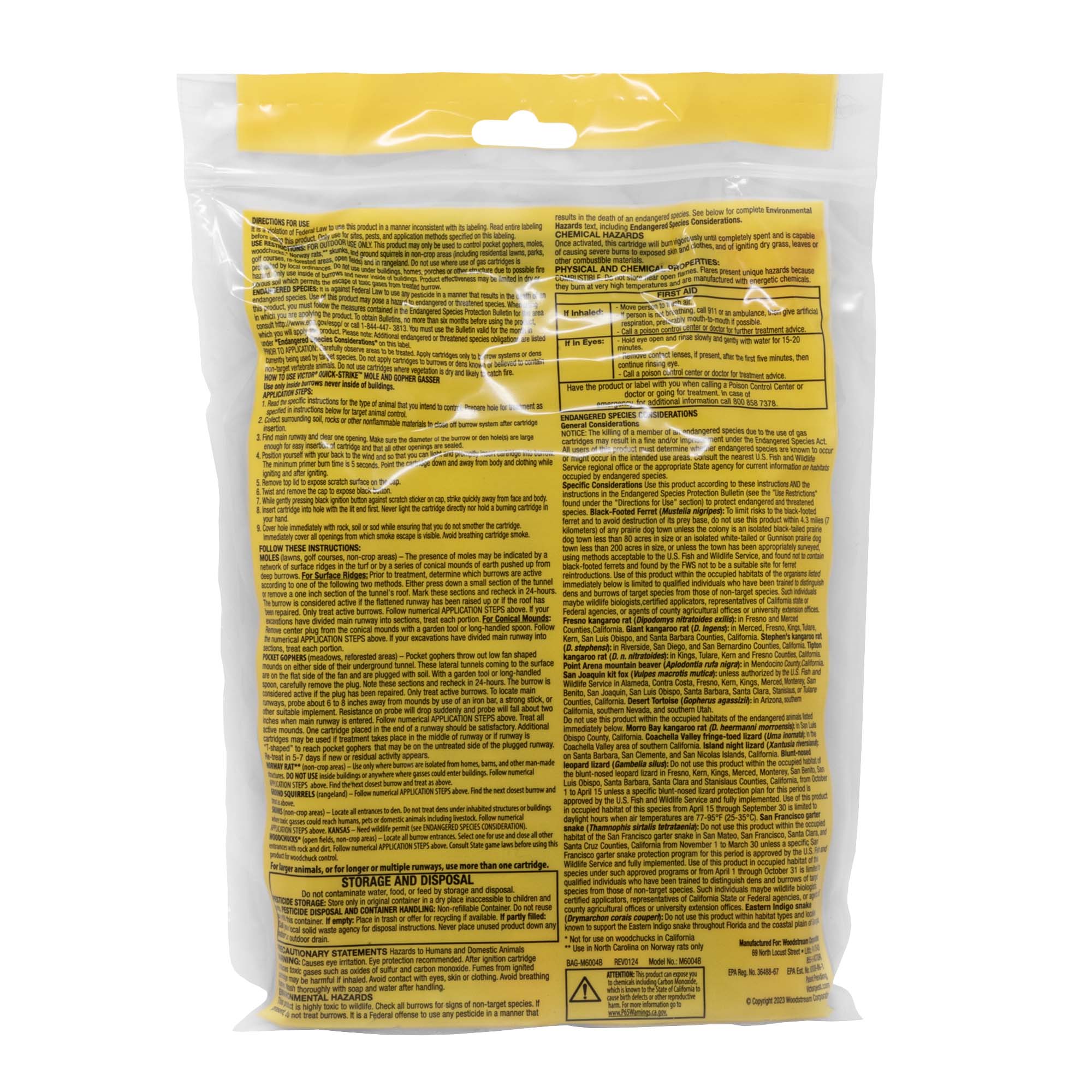 Victor Pest Quick Strike Mole & Gopher Gasser, 4-pack (Quantity of 1)