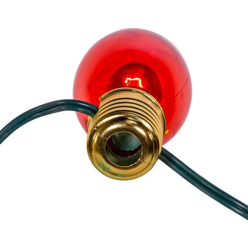 Kurt Adler Indoor/Outdoor String UL 10-Light Set, Giant C7 Bulbs, Multi-Colored, 12'