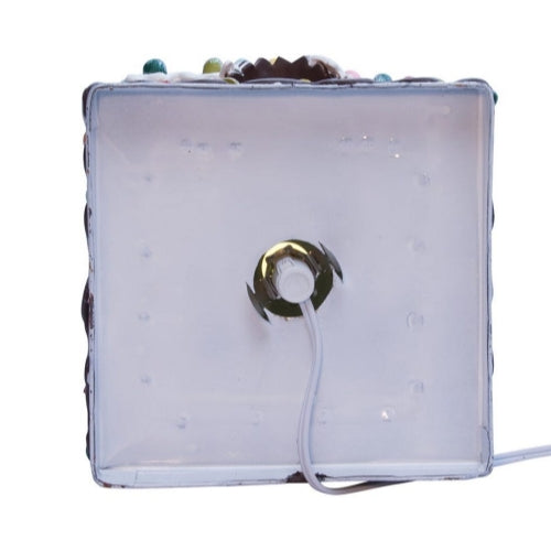 Kurt Adler Lighted Claydough Tabletop Holiday Décor, Gingerbread Candy House, 8.5"