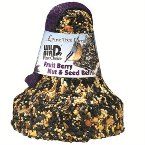 Pine Tree Farms Fruit, Berry, Nut & Seed Bell — Ready-to-Hang Wild Bird Treat — 16 oz