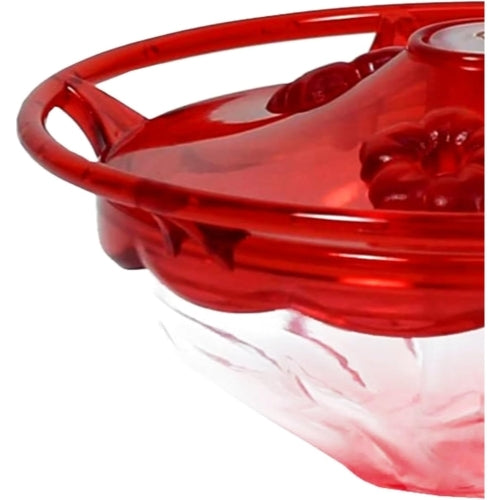 Aspects HummBlossom Rose Nectar Bird Feeder — 3 Feeding Ports, HighView Perch — 4 oz