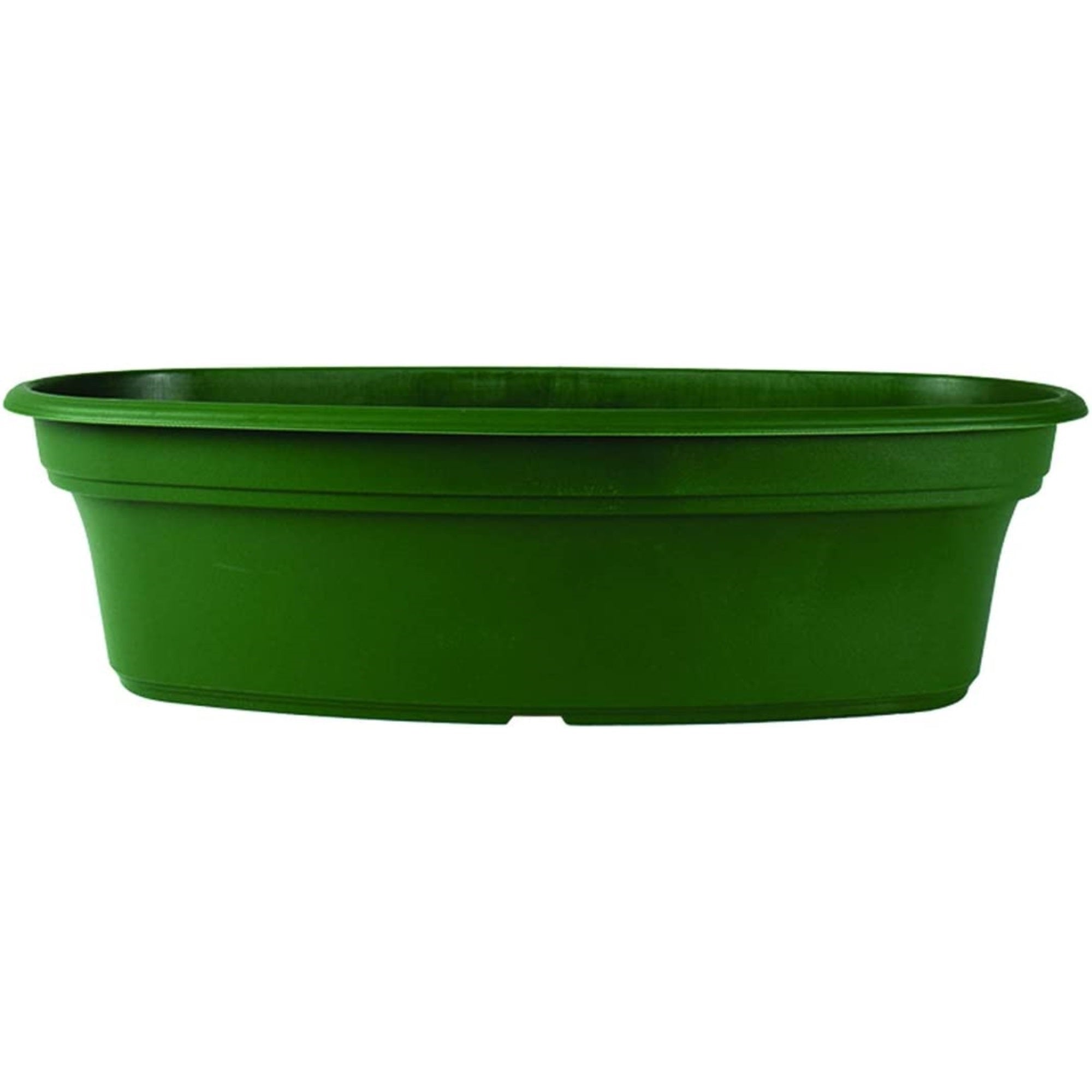 indoor oval planter The HC Companies Panterra Oval Plastic Planter. Green, 12"