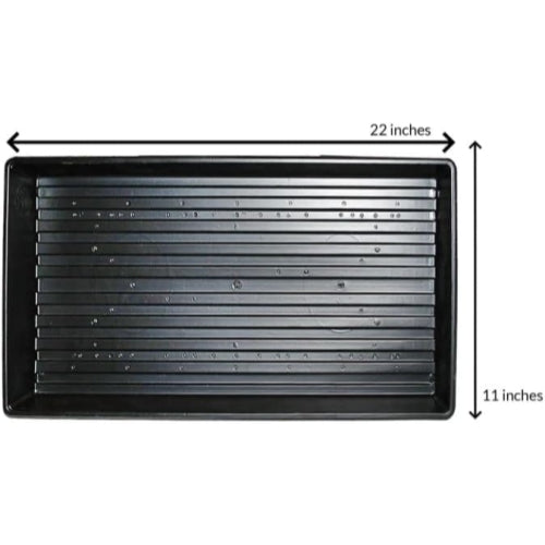 Jiffy Watertight Plastic Plant Tray — Seed Starting & Propagation Base, 11″ x 22″