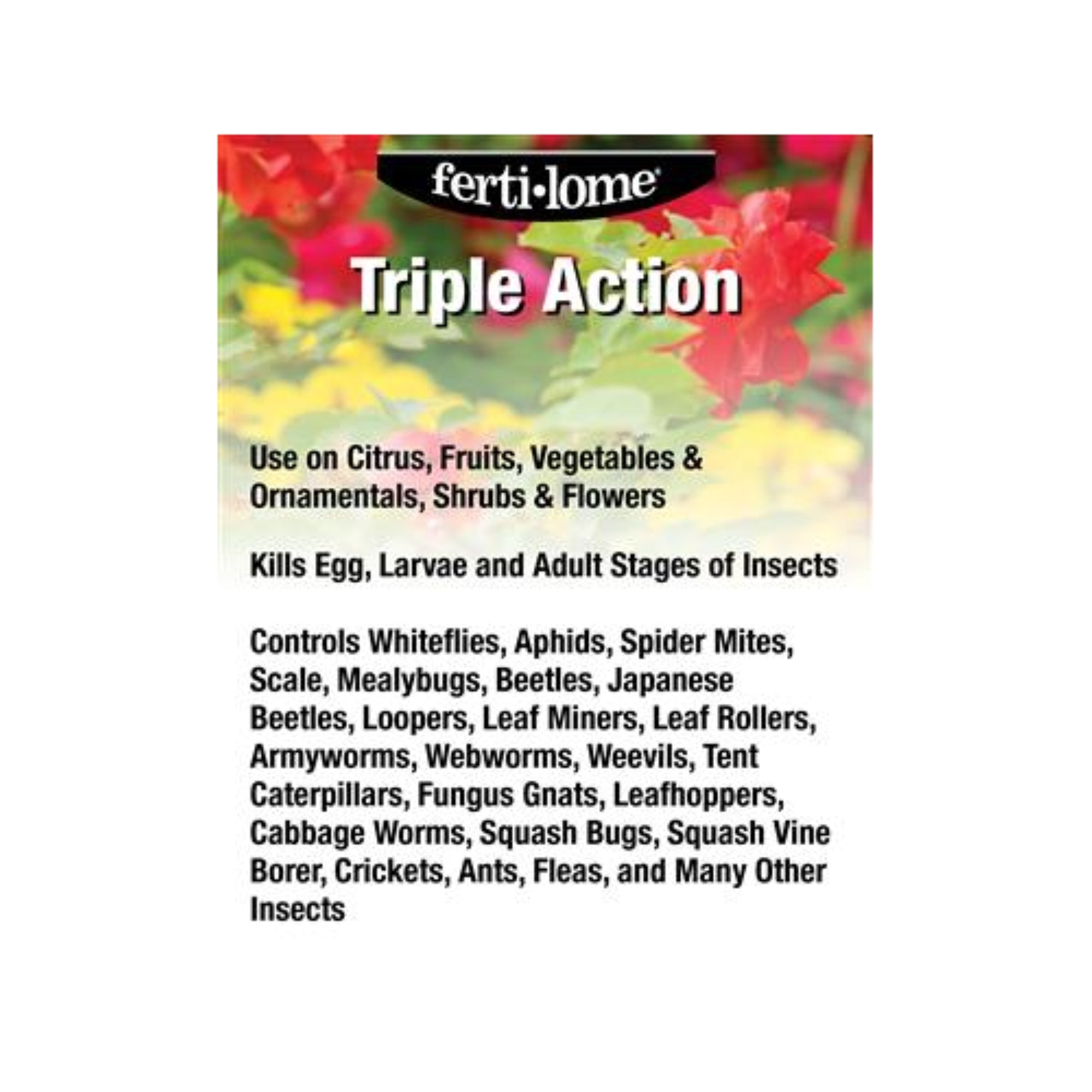 Fertilome Triple Action Fungicide, Miticide & Insecticide, 32 fl oz