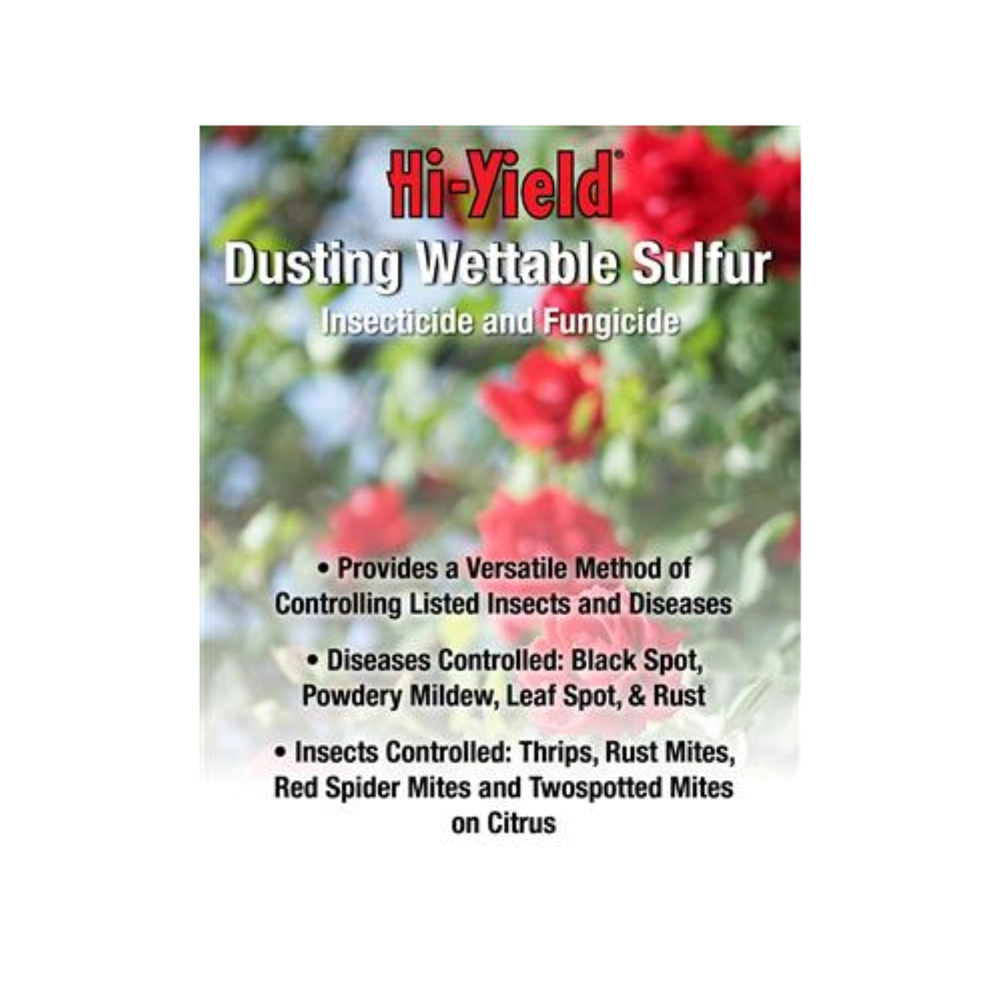 Hi-Yield Dusting Wettable Sulfur Fungicide and Insecticide for Lawn and Garden