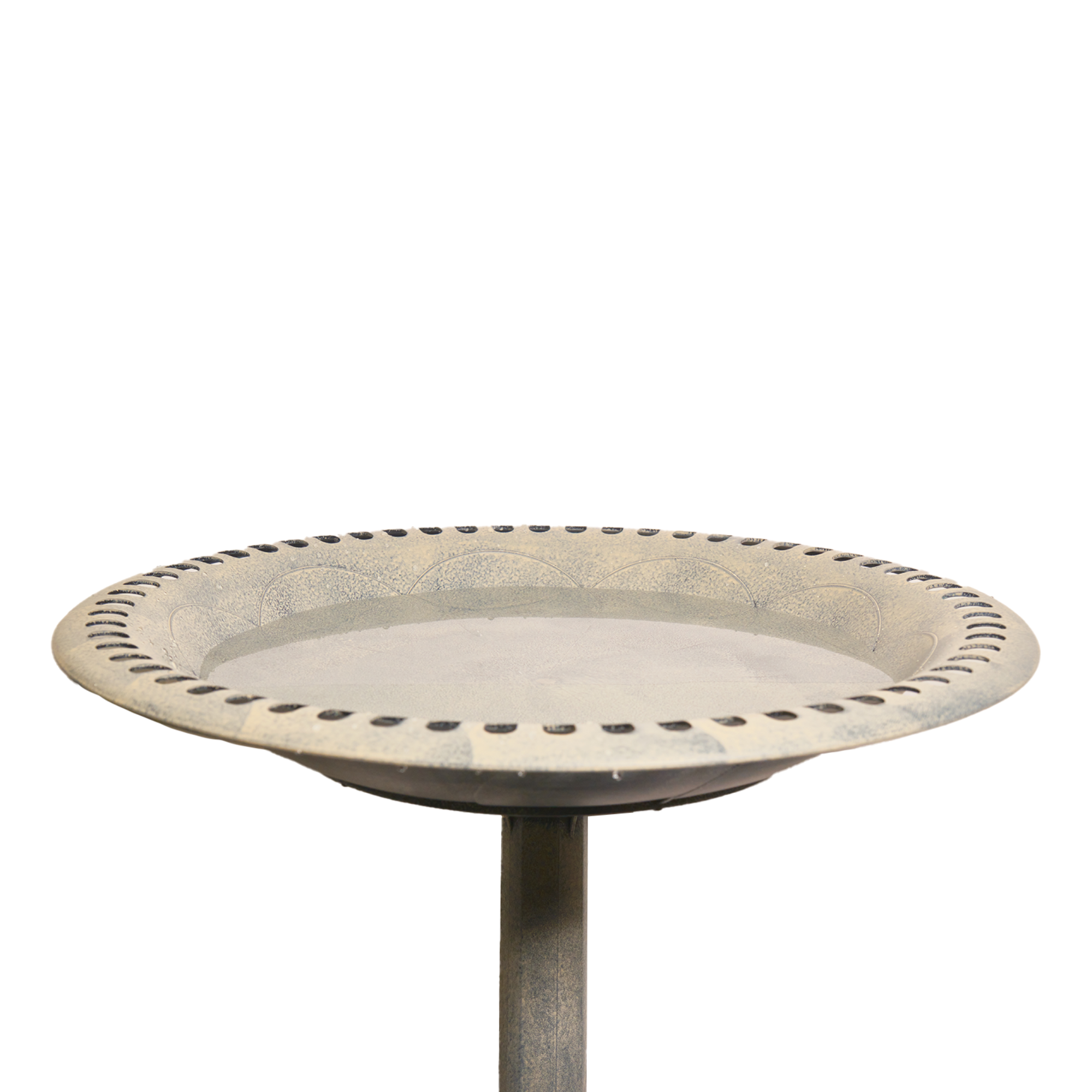 Armstrong Wild Bird Food Feather & Forge Elegant Polymer Bird Bath, Stone, 27in