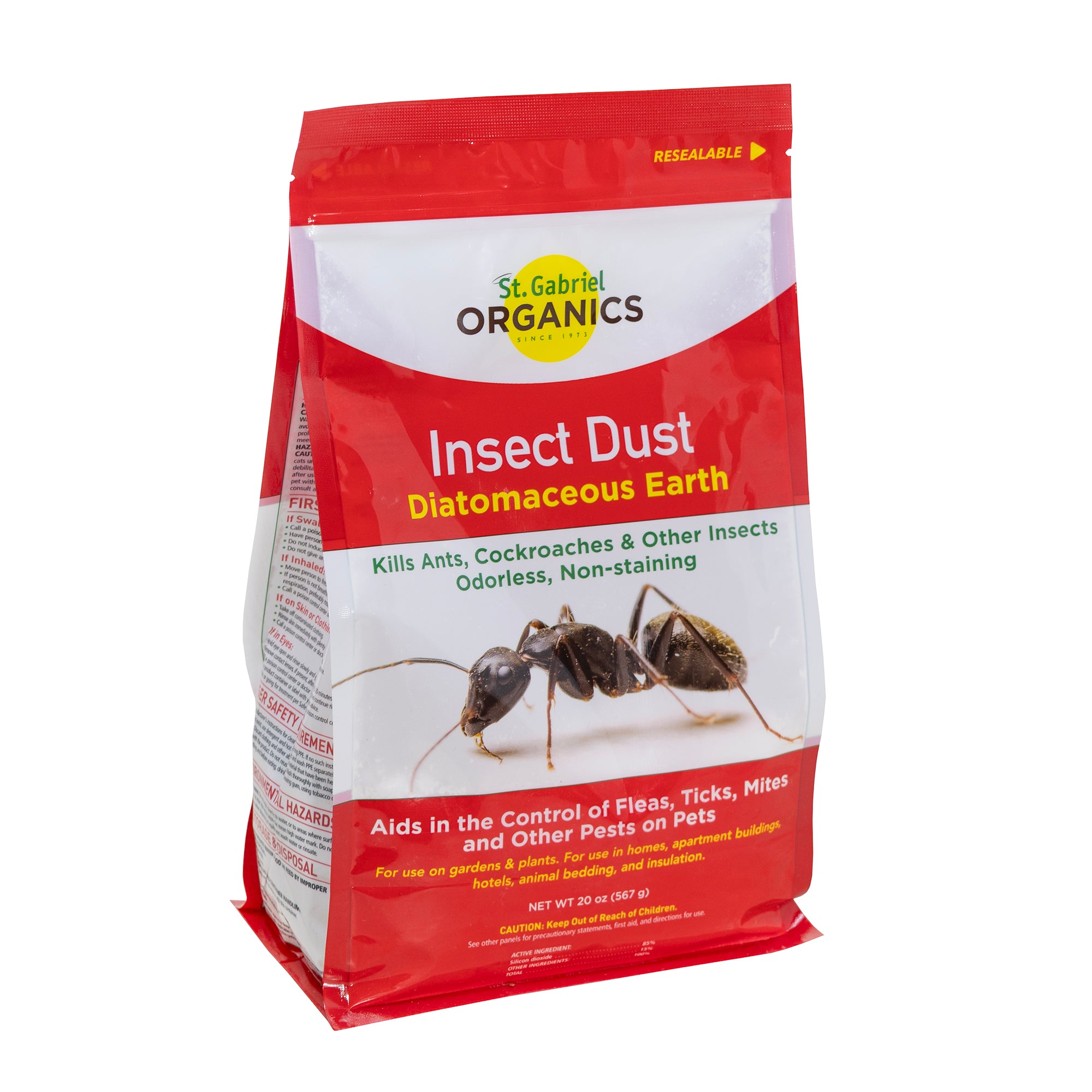 St. Gabriel Organics Insect Dust Diatomaceous Earth Insect Control