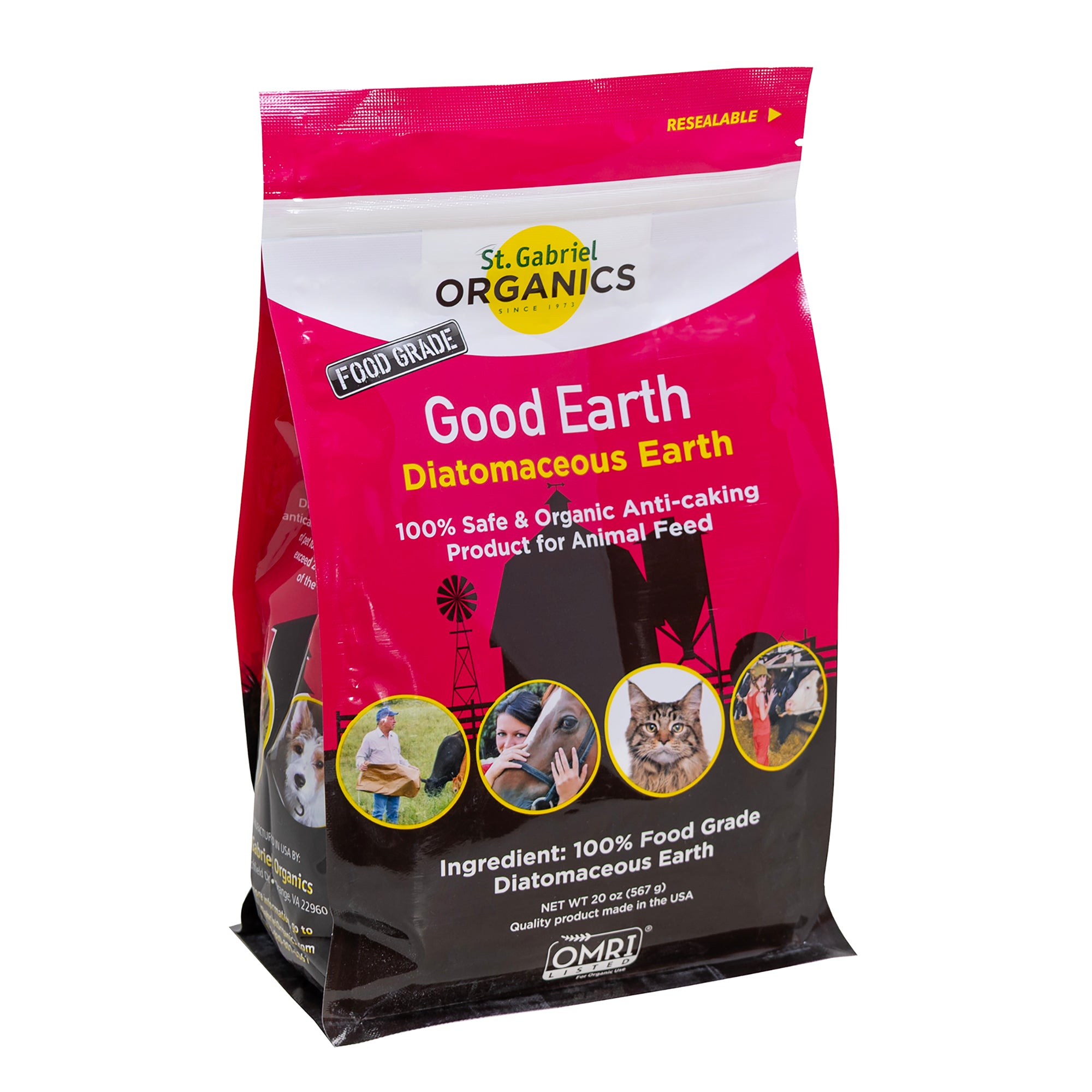 St. Gabriel Organics GoodEarth Food-Grade Anti-Caking Diatomaceous Earth