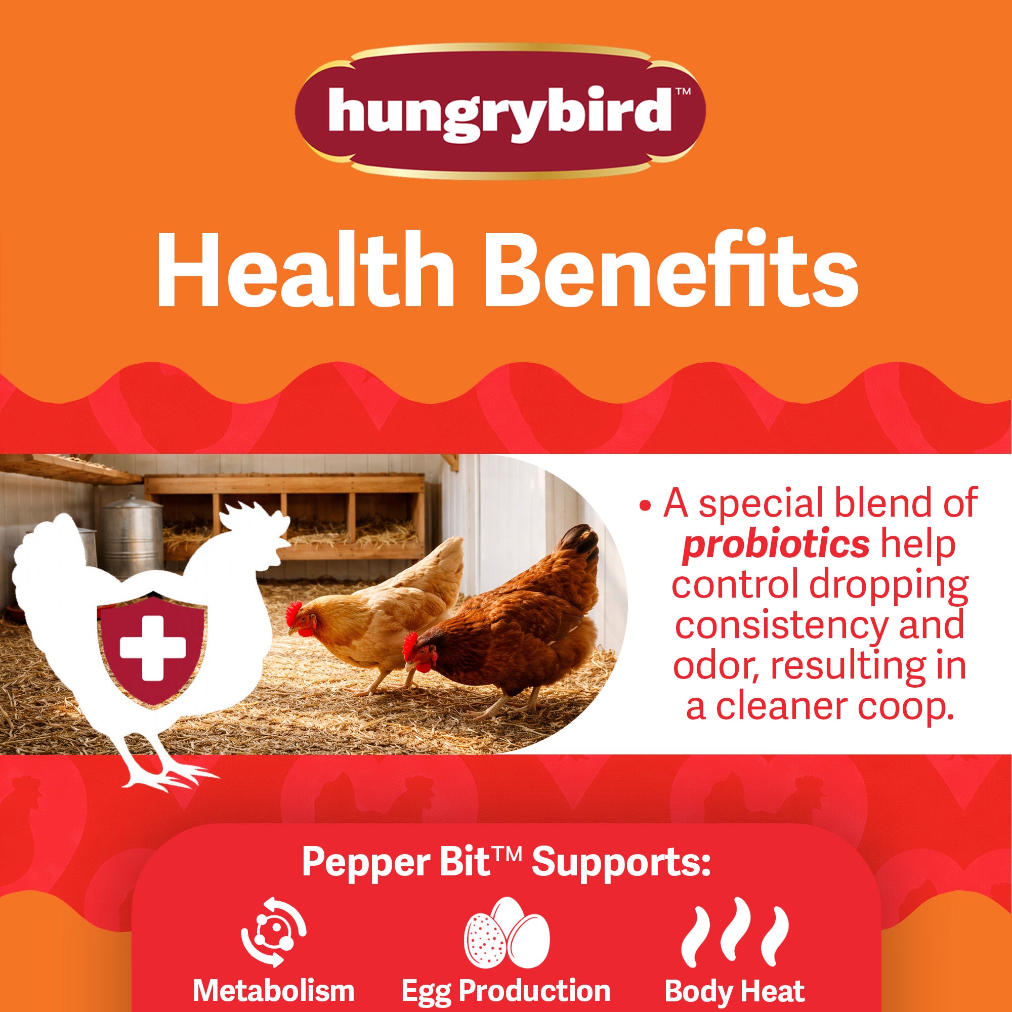 Hungrybird Red Pepper Bits, 1.75lbs – All-Natural Suet Poultry Treats