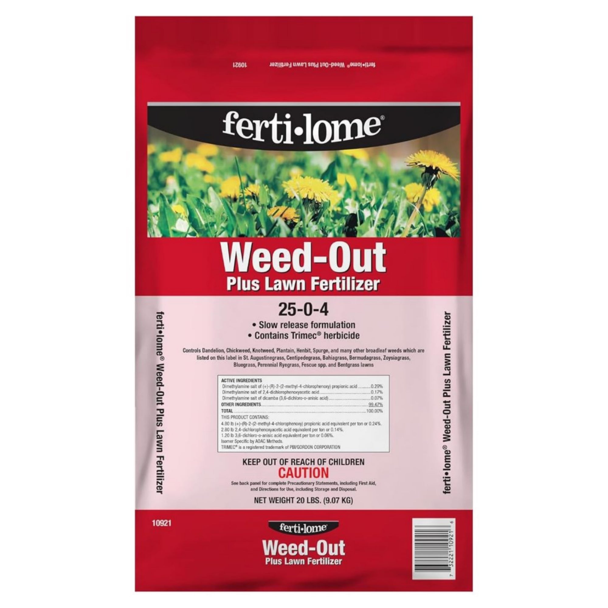 Fertilome Weed-Out Plus Lawn Fertilizer Weed & Feed, 25-0-4 Plant Food