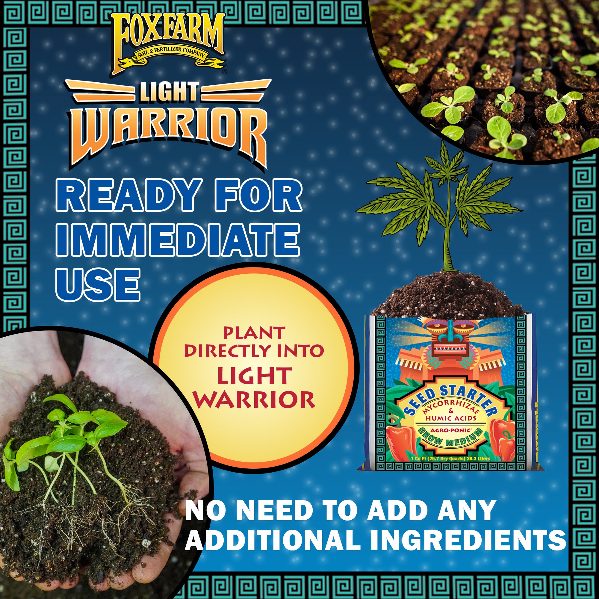 FoxFarm Light Warrior Agroponic Seed Starter Growing Medium