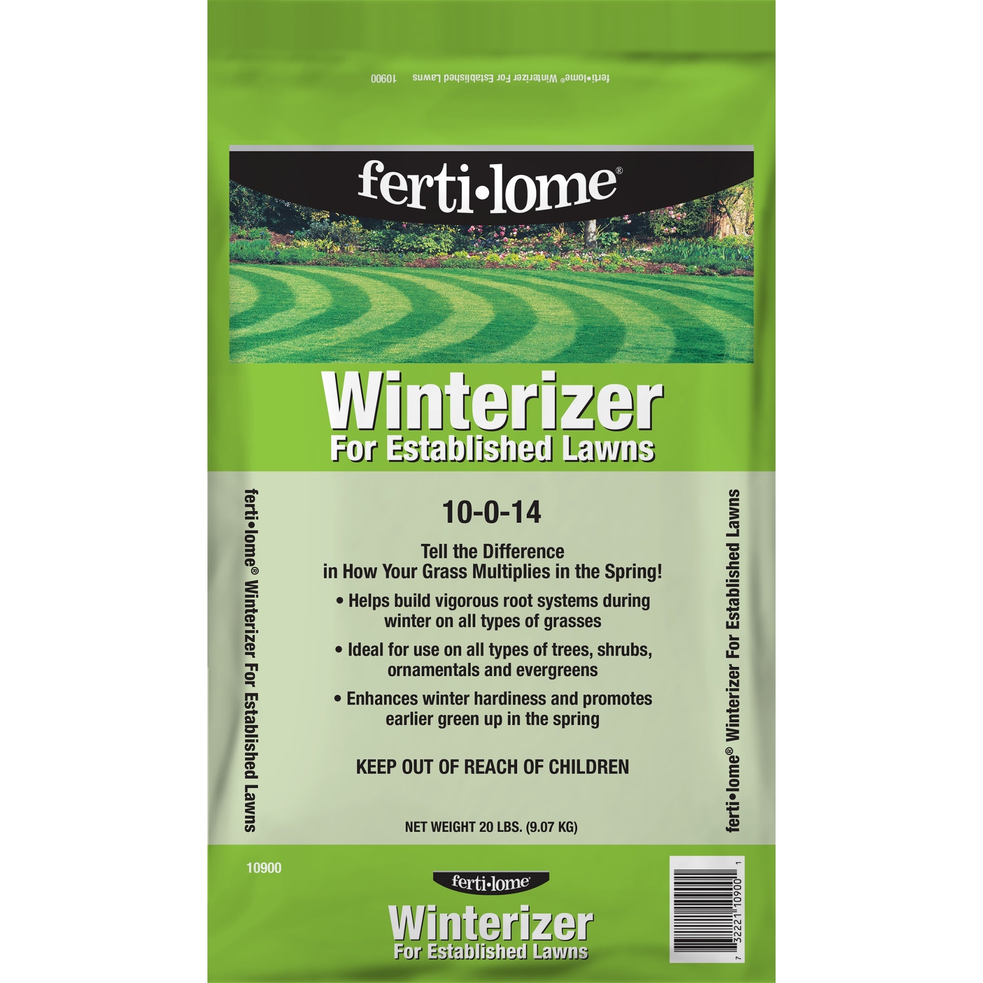 Fertilome Winterizer 10-0-14 Fertilizer for Established Lawns, Trees, and Shrubs