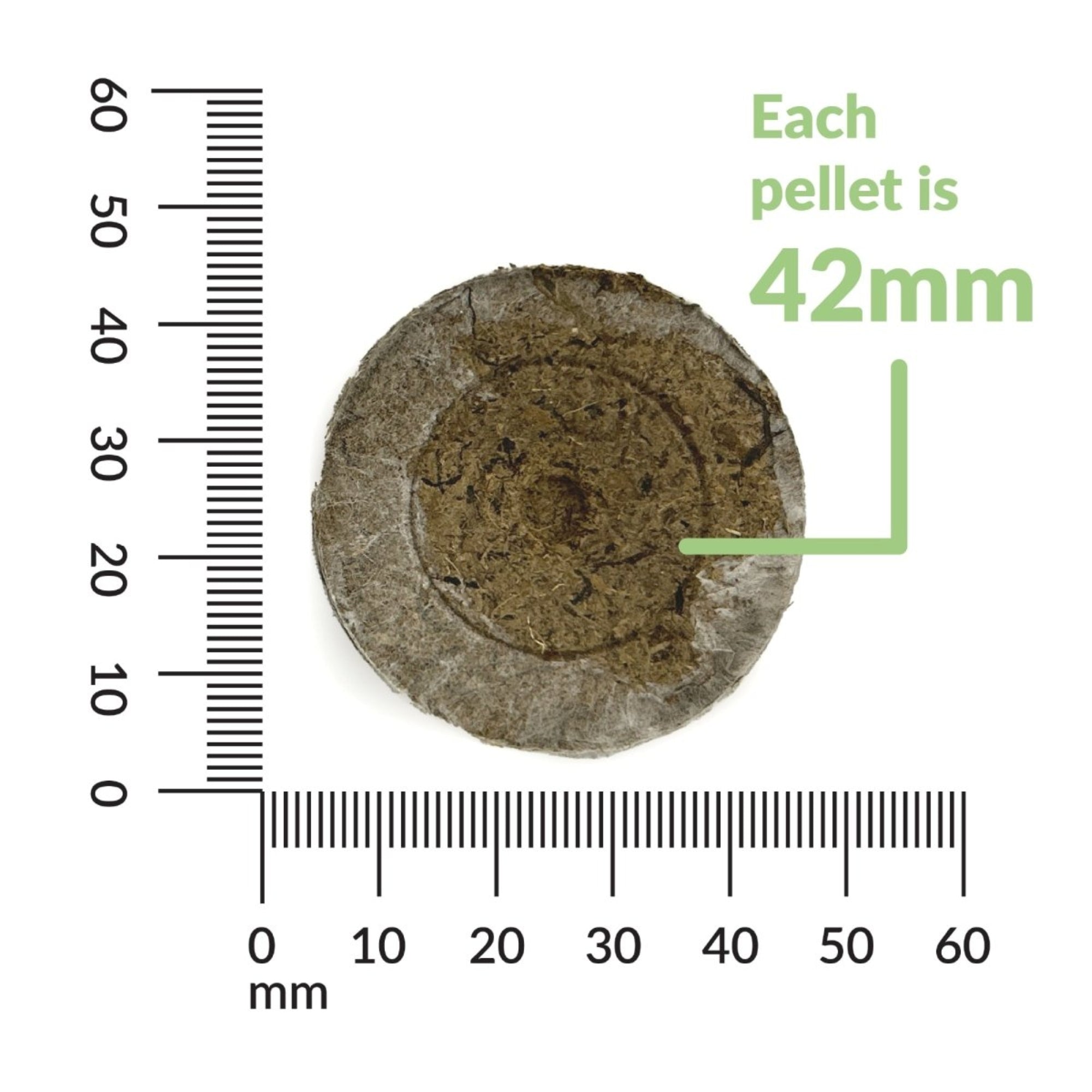 Jiffy Seed 42mm Expanding Seed Starting Pellet Refills for Trays, 25 Pellets